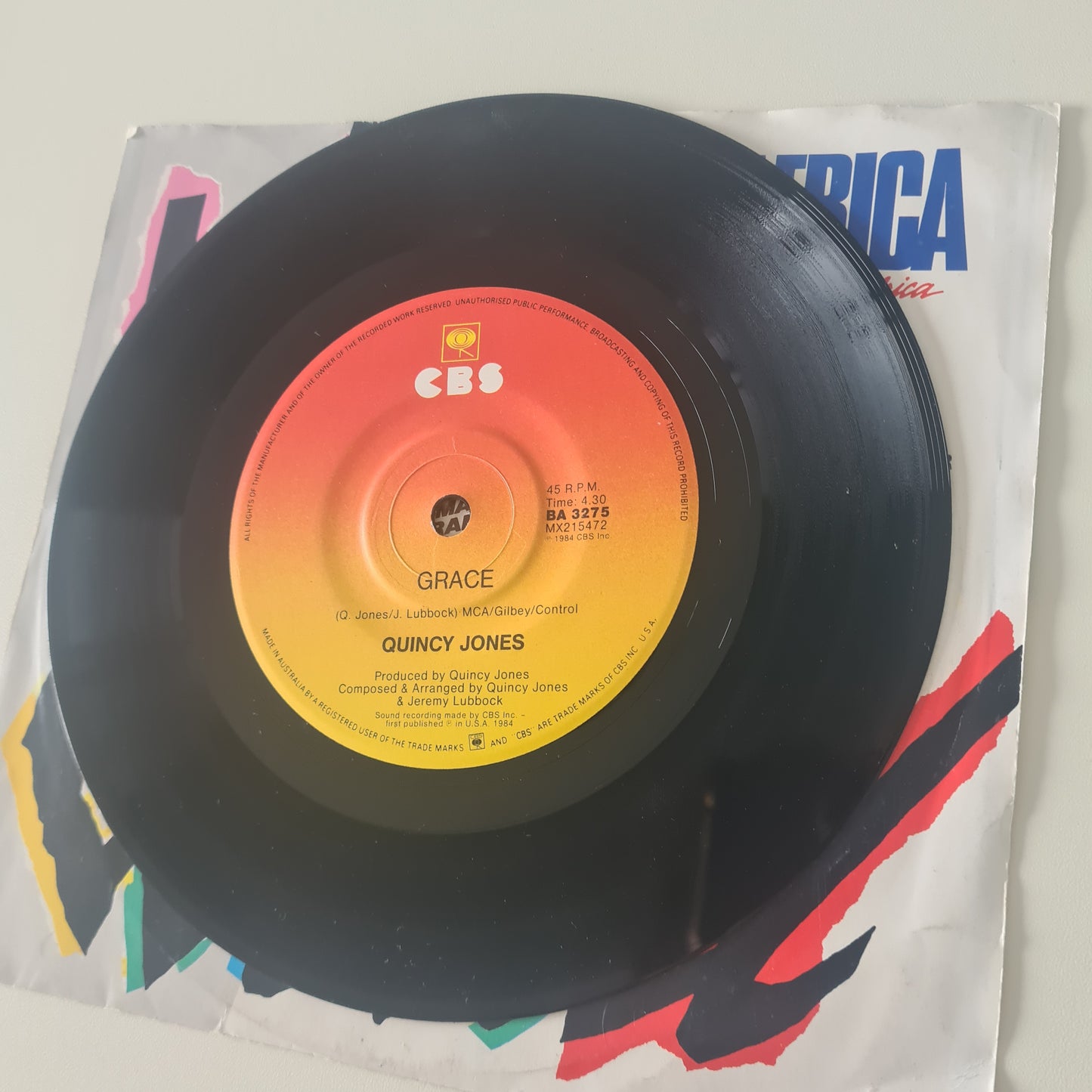 USA For Africa: Michael Jackson, Quincy Jones & Various – We Are The World - 1985 - Vinyl Record 7" Single - 45 RPM - Sound Hound Records