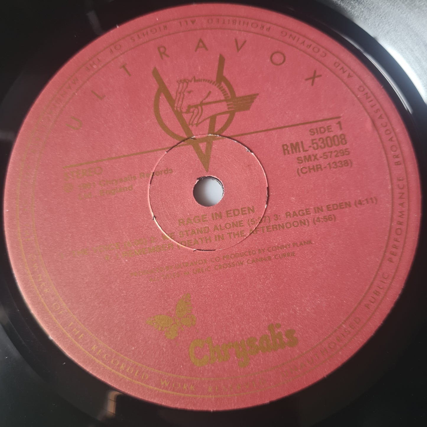 Ultravox – Rage In Eden - 1981 - Vinyl Record LP (with Poster) - Sound Hound Records