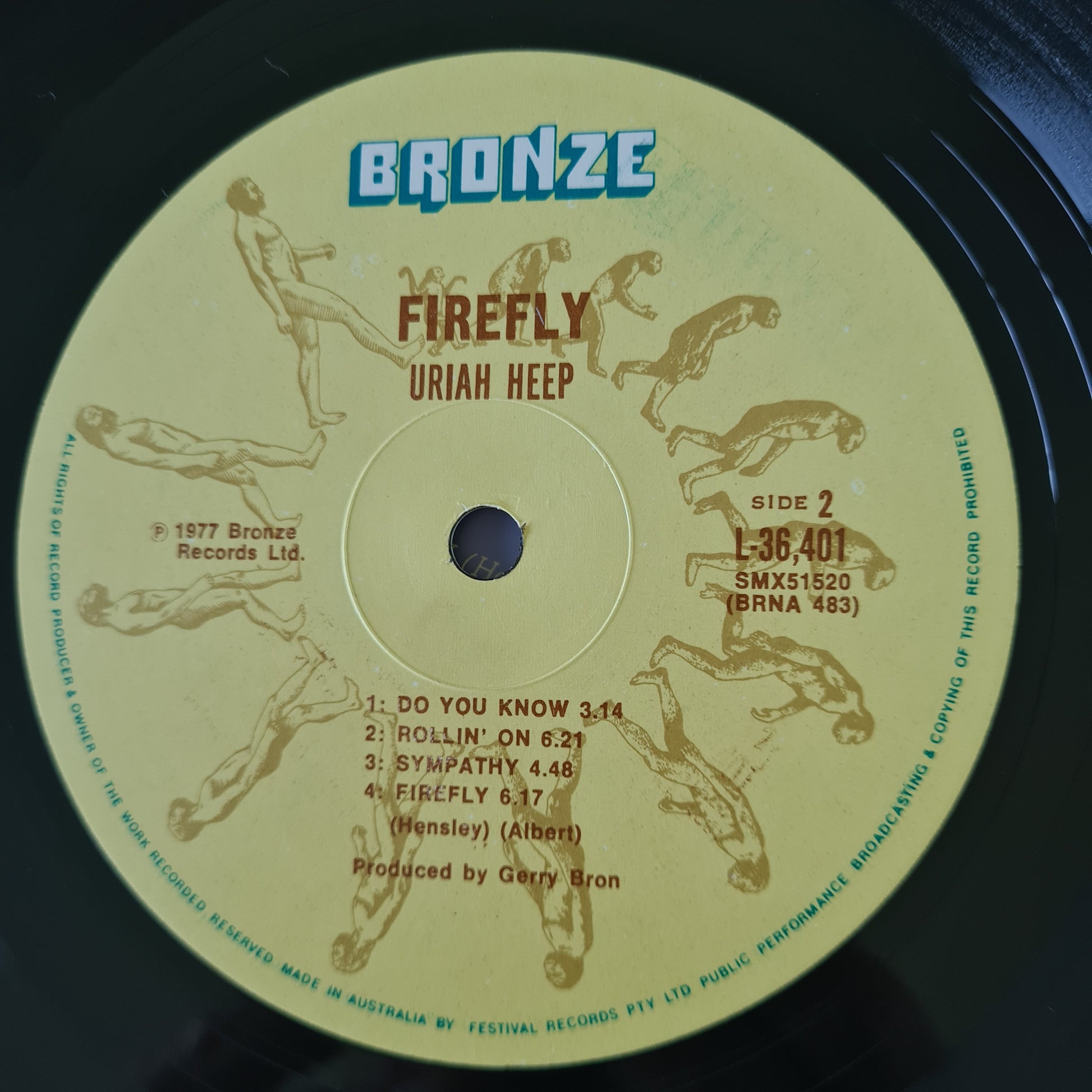 Uriah Heep – Firefly - 1977 - Vinyl Record LP (near mint) - Sound Hound Records