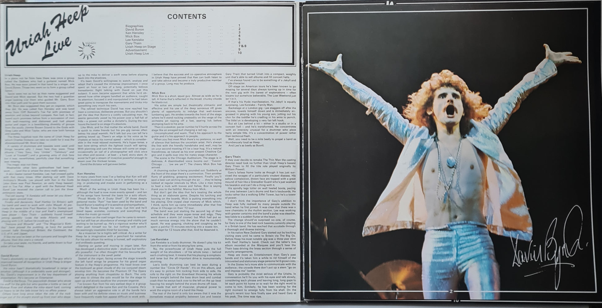 Uriah Heep – Uriah Heep Live January 1973 - 1973 - 2LP gatefold Vinyl Record - Sound Hound Records