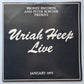 Uriah Heep – Uriah Heep Live January 1973 - 1973 - 2LP gatefold Vinyl Record - Sound Hound Records