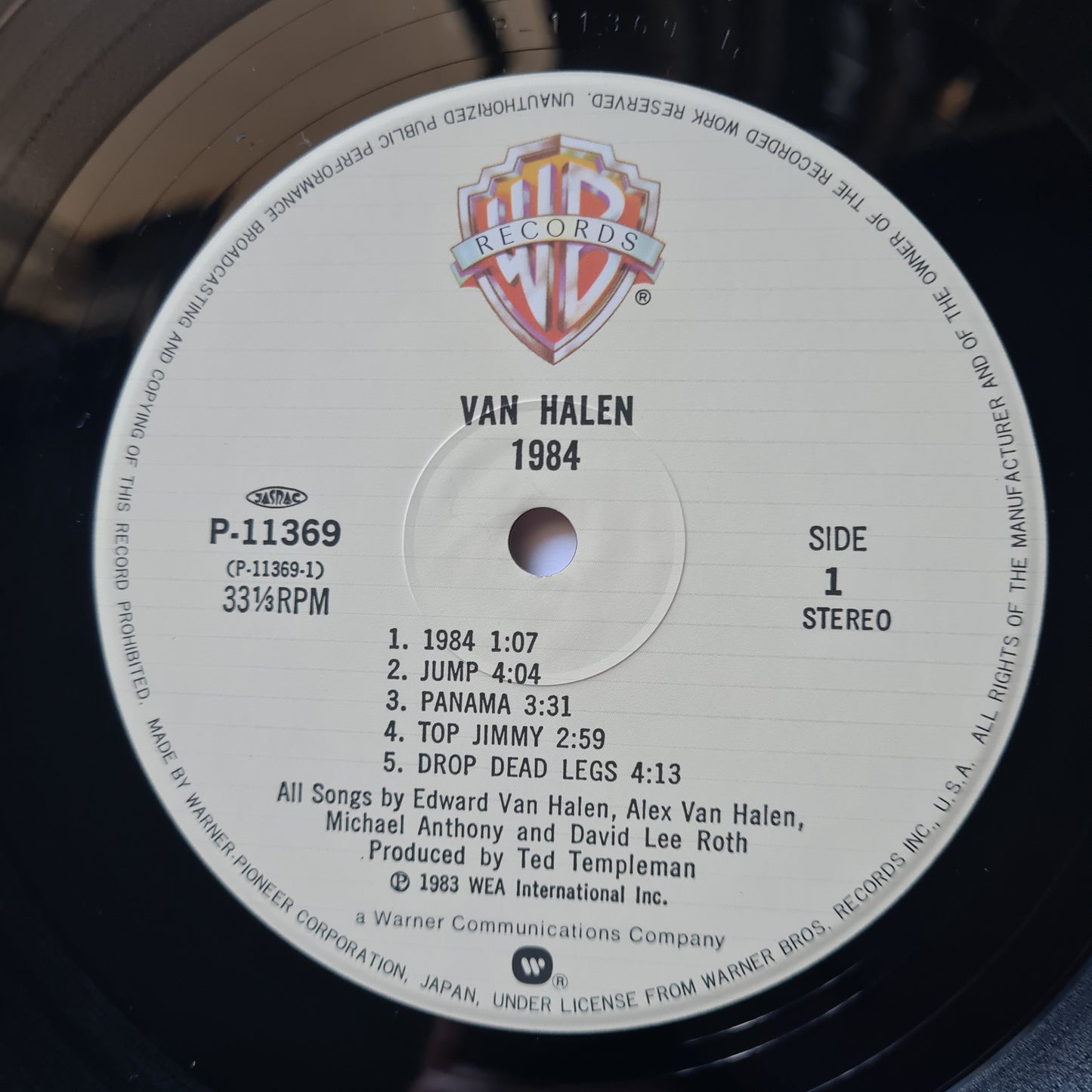 Van Halen – 1984 - 1984 (Japanese Pressing with OBI) - Vinyl Record LP - Sound Hound Records