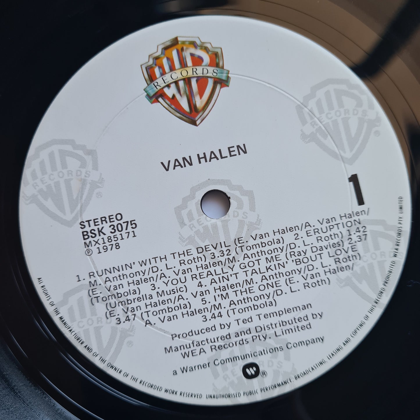 Van Halen – Van Halen - 1978 (80's reissue) - Vinyl Record LP (near mint) - Sound Hound Records