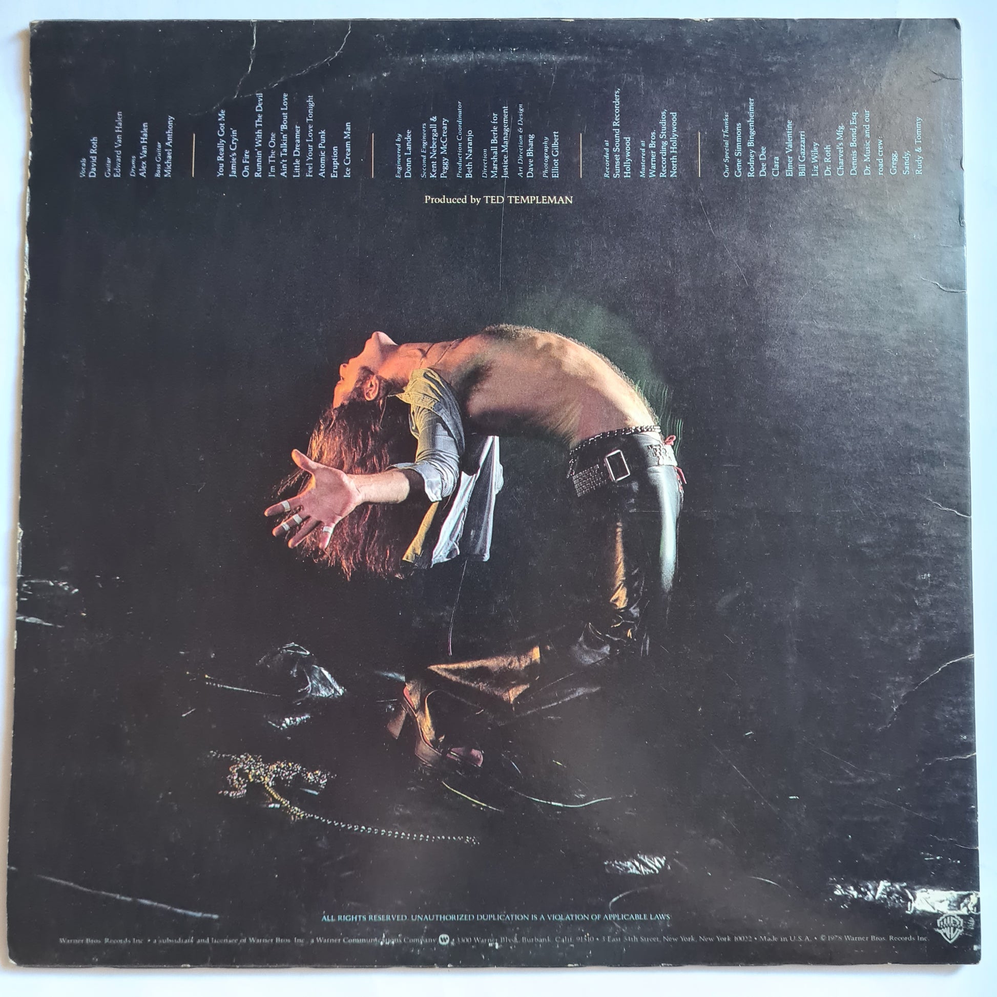 Van Halen – Van Halen - 1978 (FIRST USA Pressing) - Vinyl Record LP *RARE Palm Tree Label* - Sound Hound Records
