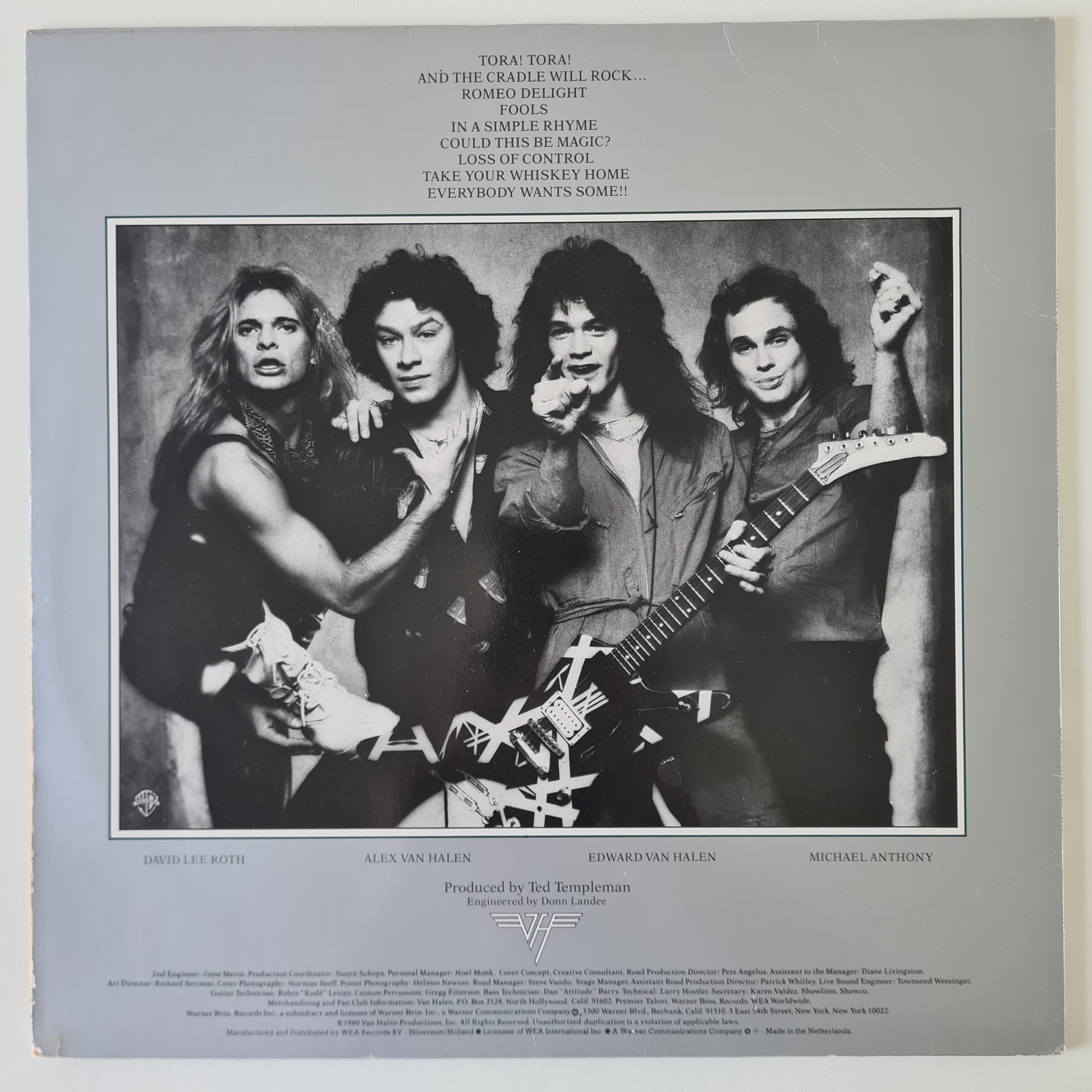 Van Halen – Women & Children First - 1980 (Netherlands Pressing with DLR Poster) - Vinyl Record LP - Sound Hound Records