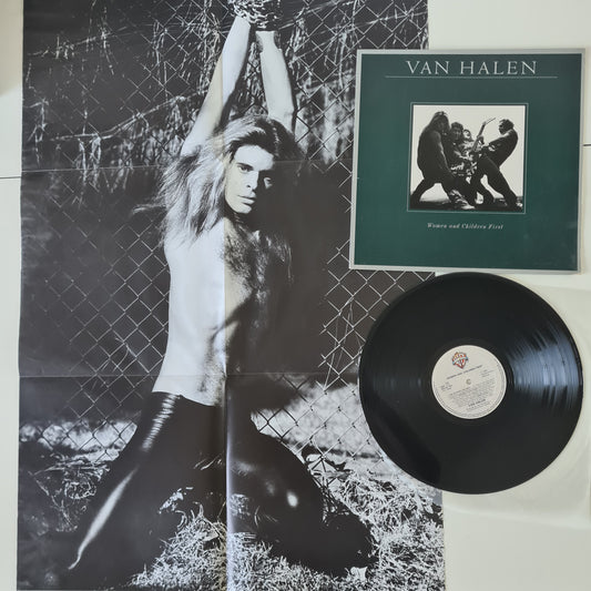 Van Halen – Women & Children First - 1980 (Netherlands Pressing with DLR Poster) - Vinyl Record LP - Sound Hound Records