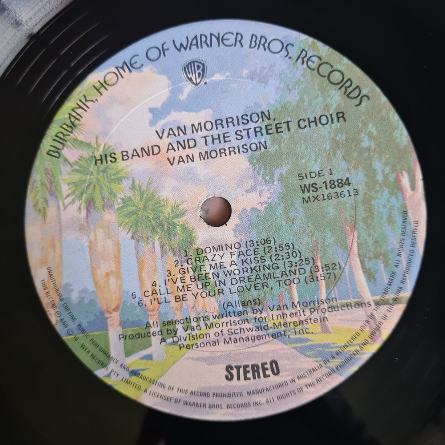 Van Morrison –  His Band And The Street Choir - 1970 (Australian 70's Pressing) - Vinyl Record LP - Sound Hound Records