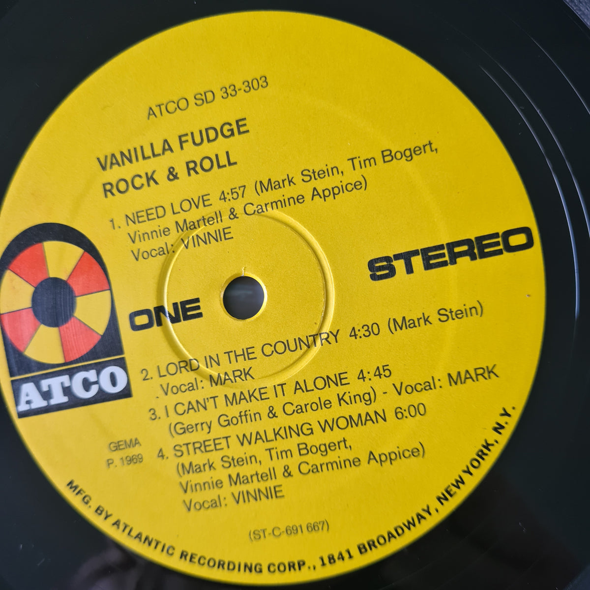 Vanilla Fudge – Rock & Roll - 1969 (USA Pressing) - Vinyl Record LP - Sound Hound Records