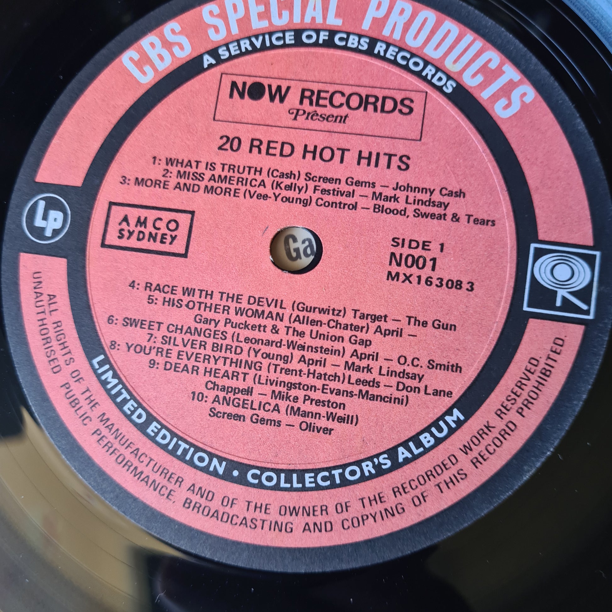 Various - 20 Red Hot Hits - 1970 - Vinyl Record LP - Sound Hound Records