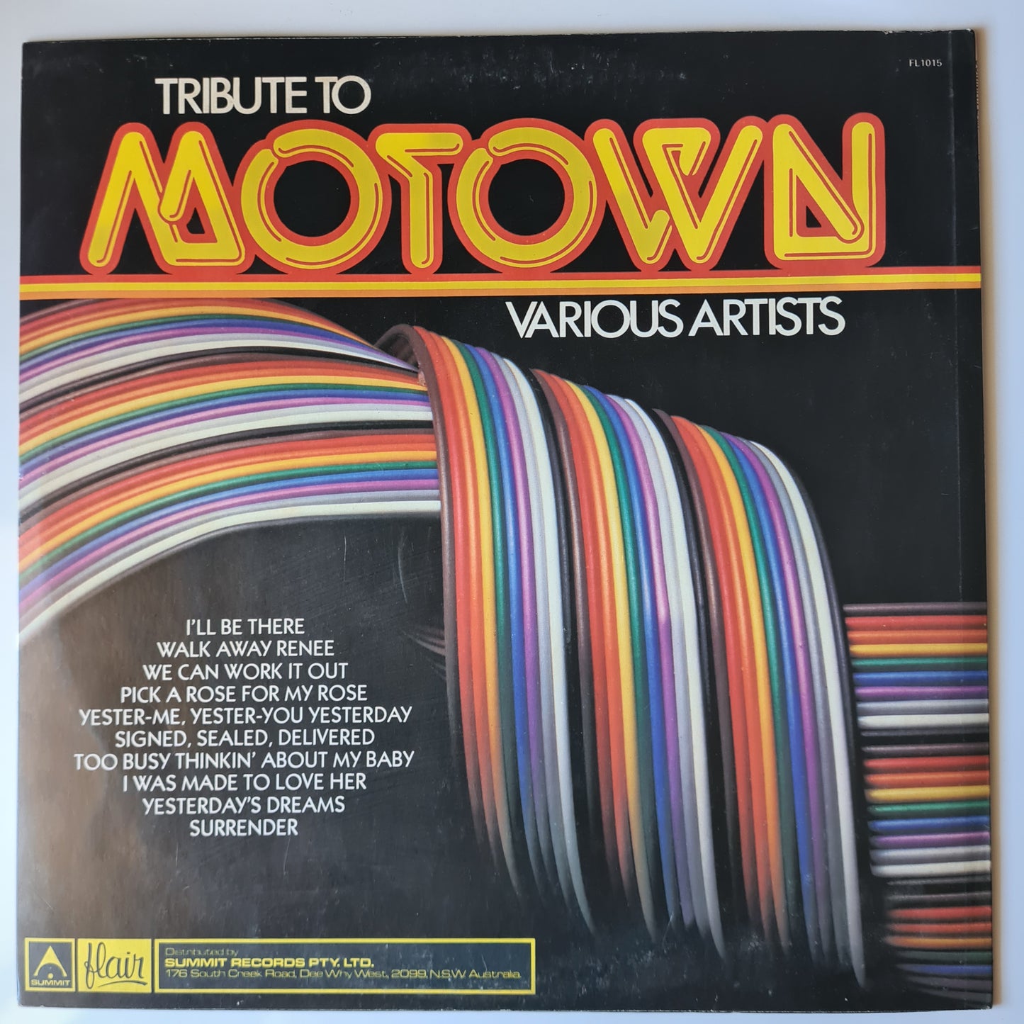 Various - A Tribute To Motown - Vinyl Record LP - Sound Hound Records