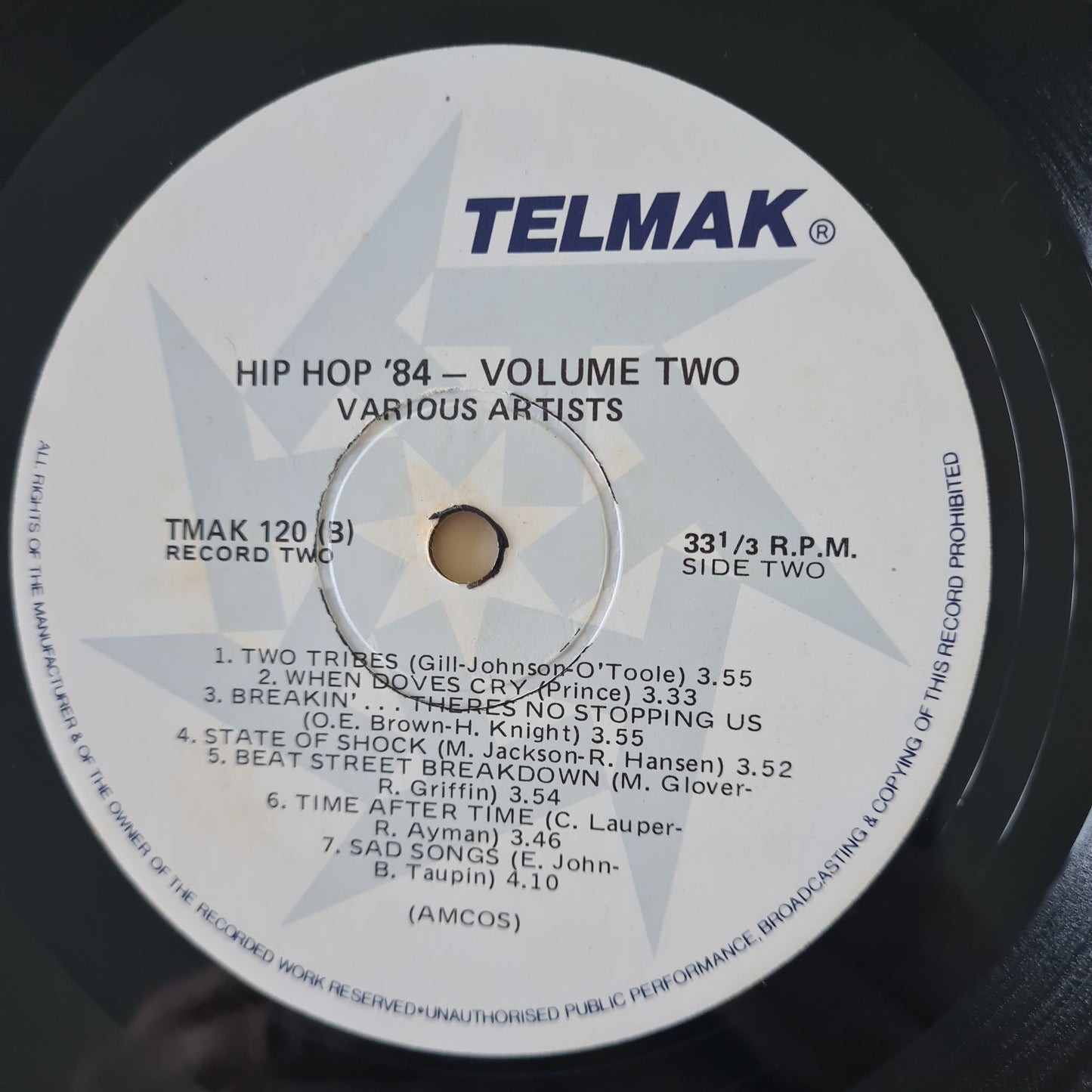 Various - Hip Hop 84: Volume 1 & 2 - 1984 - Vinyl Record LP - Sound Hound Records