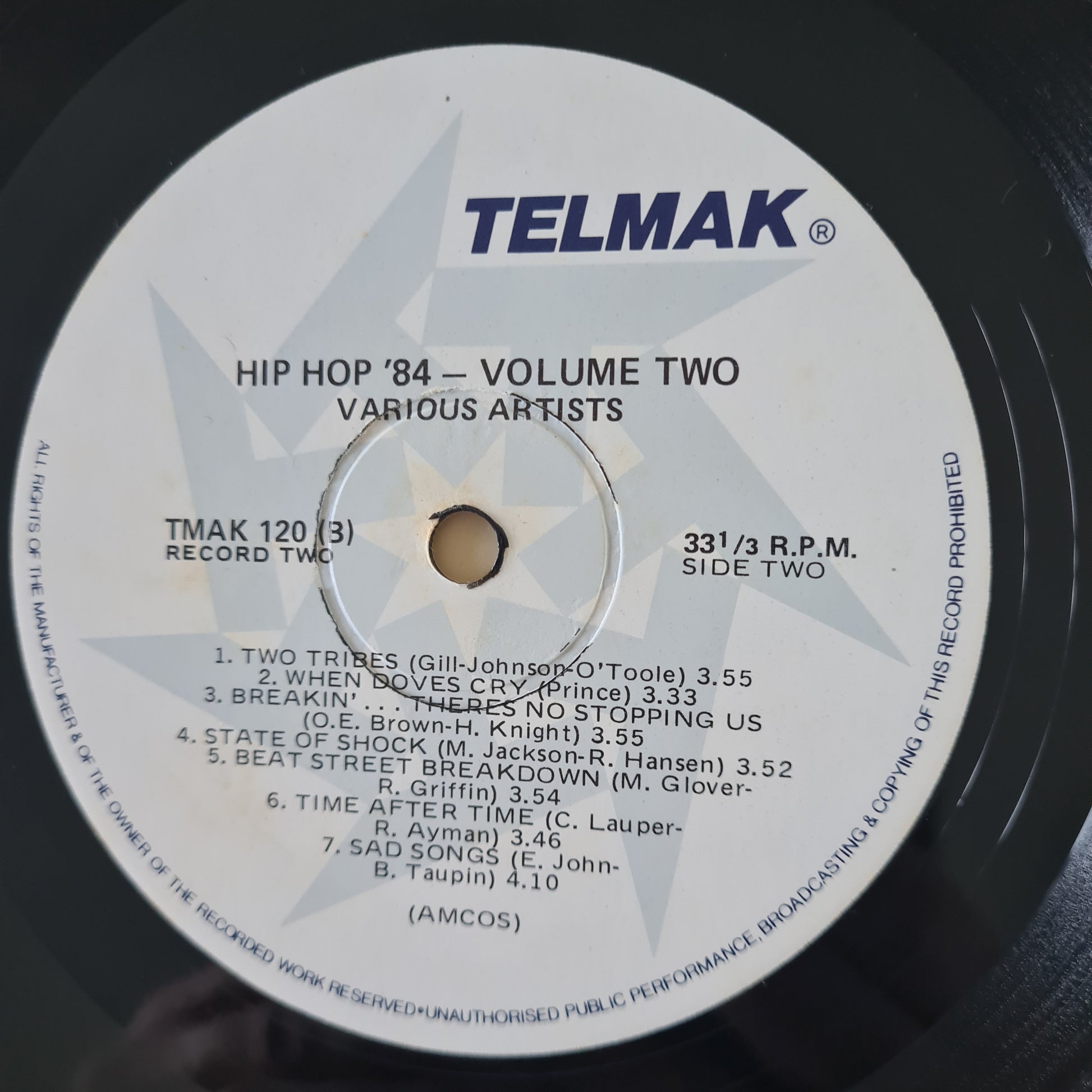 Various - Hip Hop 84: Volume 1 & 2 - 1984 - Vinyl Record LP - Sound Hound Records