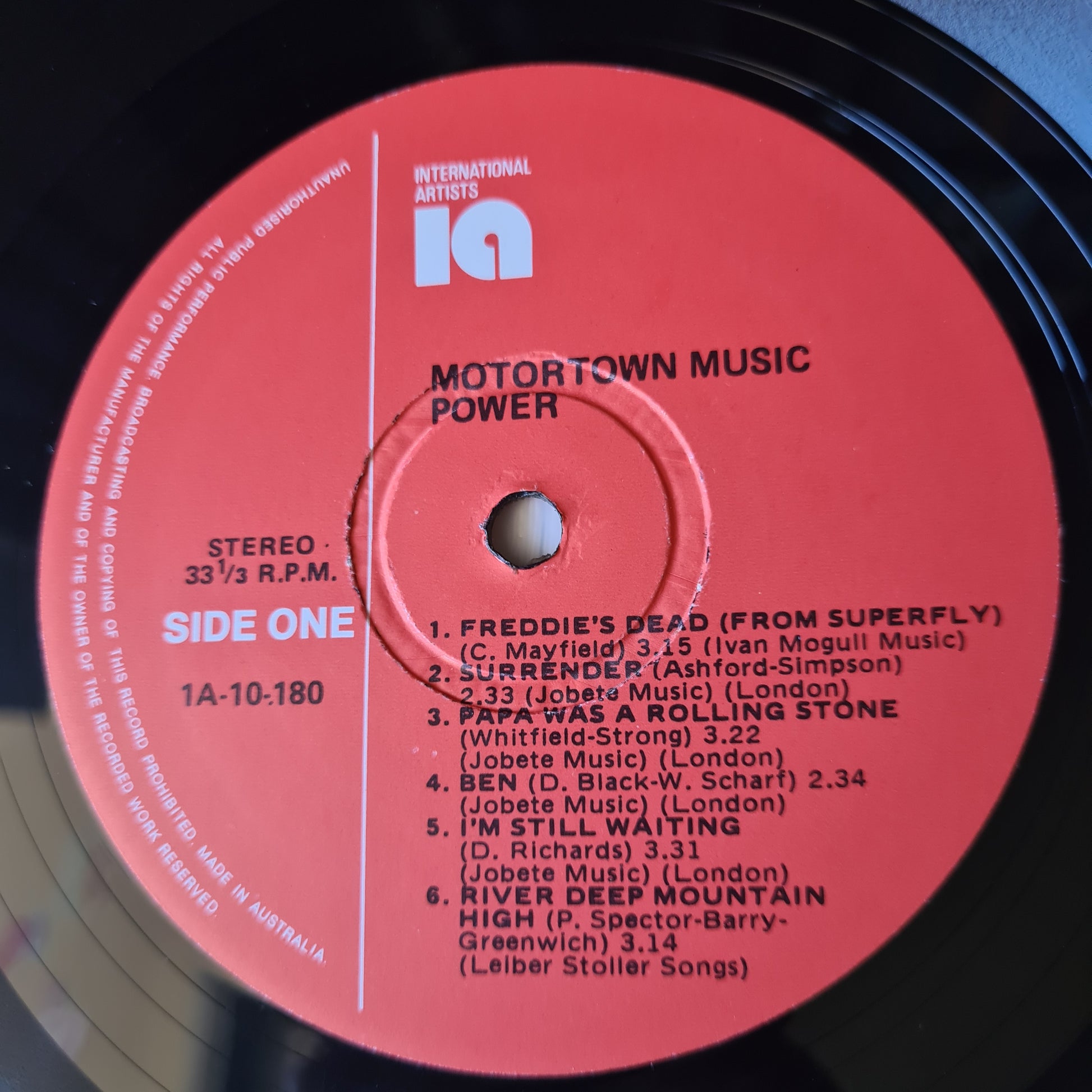 Various - Motown Music Power - Vinyl Record LP - Sound Hound Records