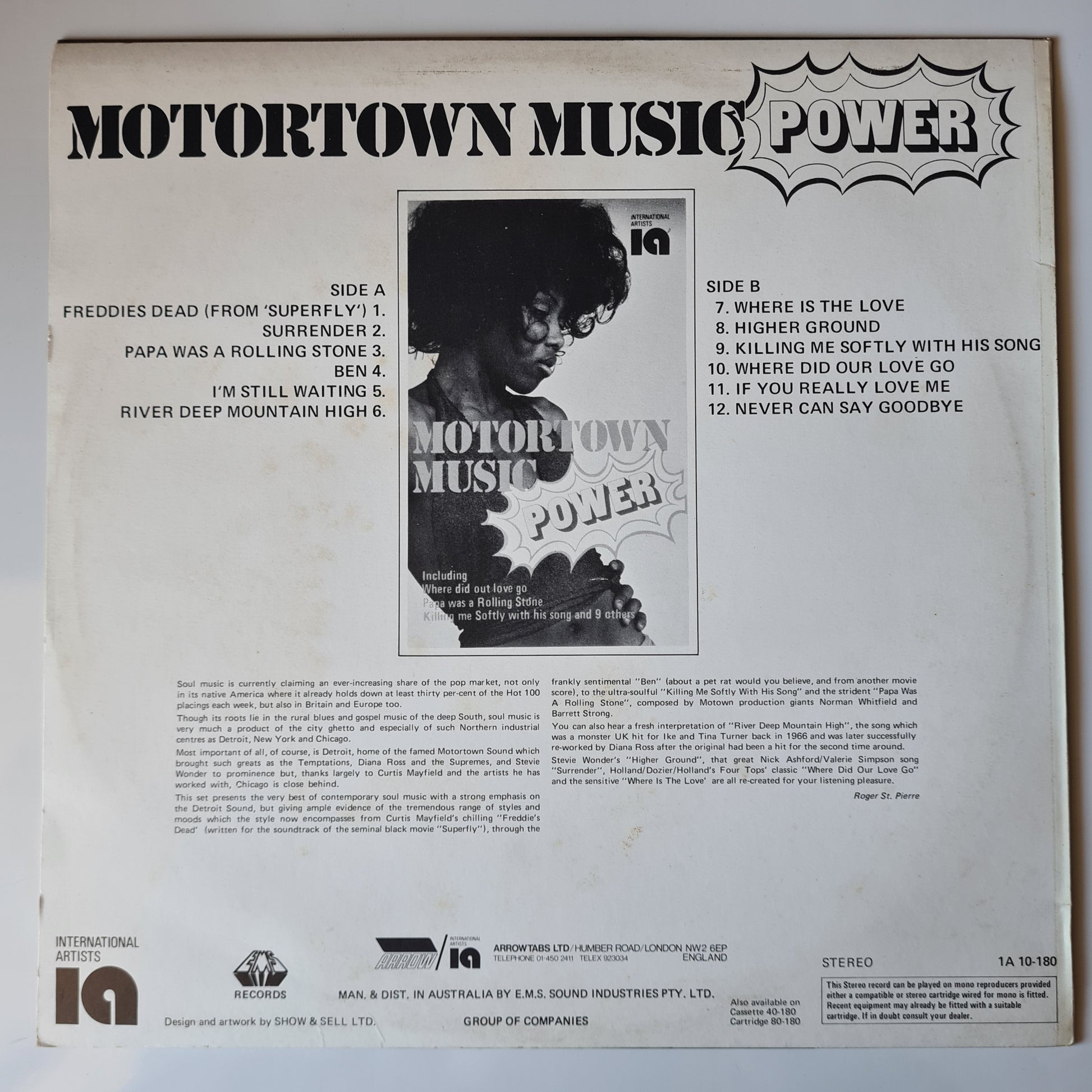 Various - Motown Music Power - Vinyl Record LP - Sound Hound Records