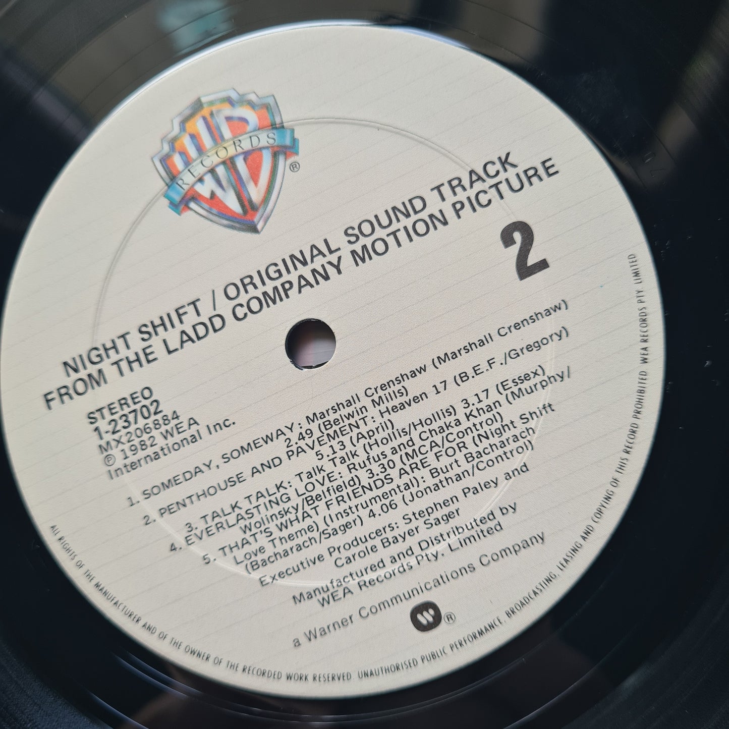 Various - Night Shift: Original Sound Track From The Ladd Company Motion Picture - 1982 - Vinyl Record LP - Sound Hound Records
