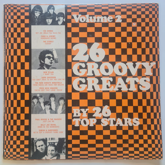 Various – 26 Groovy Greats By 26 Top Stars Volume 2 - 1966 - Vinyl Record LP - Sound Hound Records
