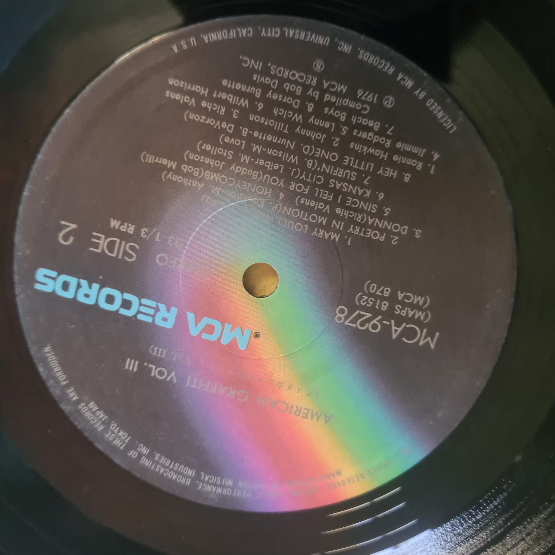Various – American Graffiti Vol. III - 1976 (2LP Japenese Gatefold Pressing) Vinyl Record - Sound Hound Records