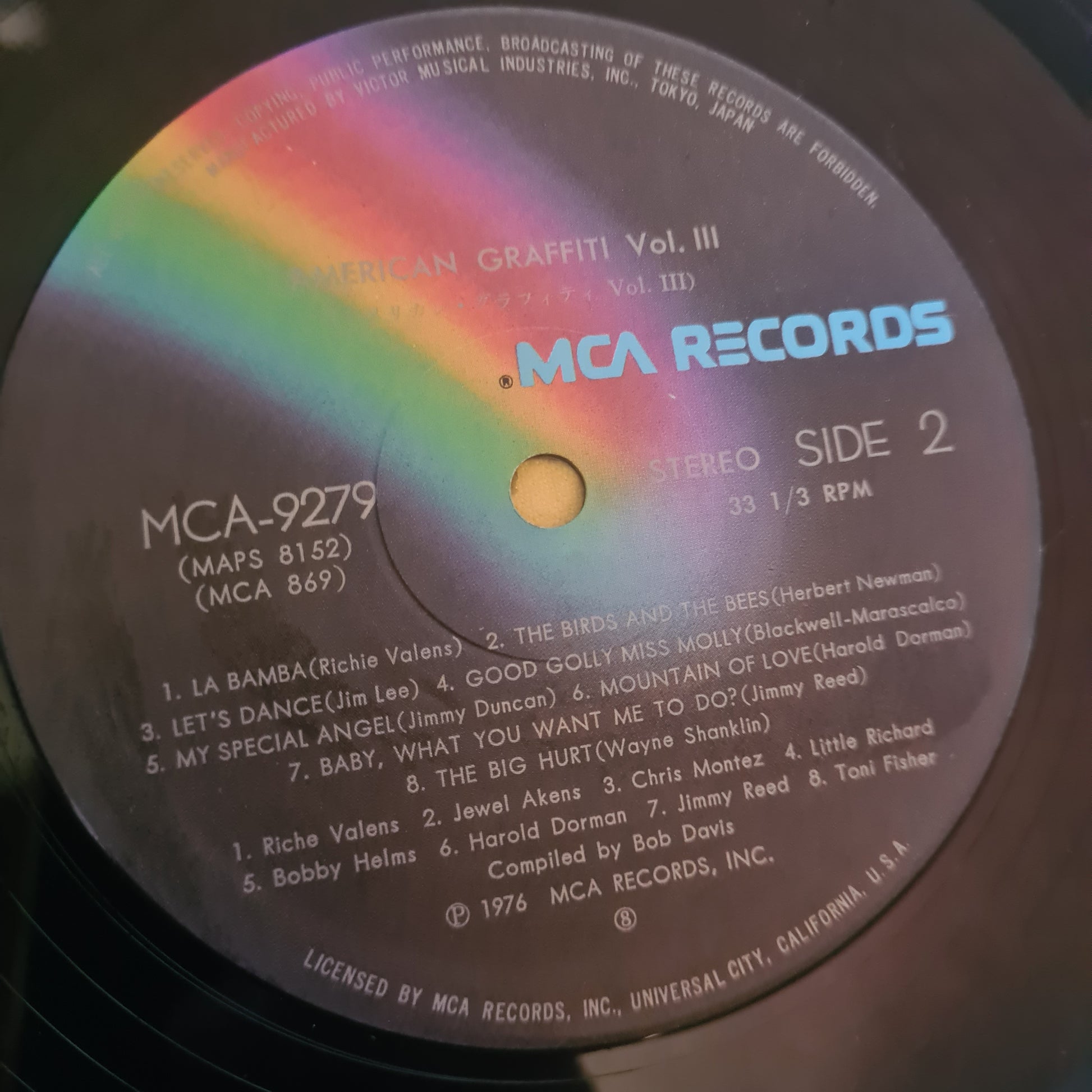 Various – American Graffiti Vol. III - 1976 (2LP Japenese Gatefold Pressing) Vinyl Record - Sound Hound Records