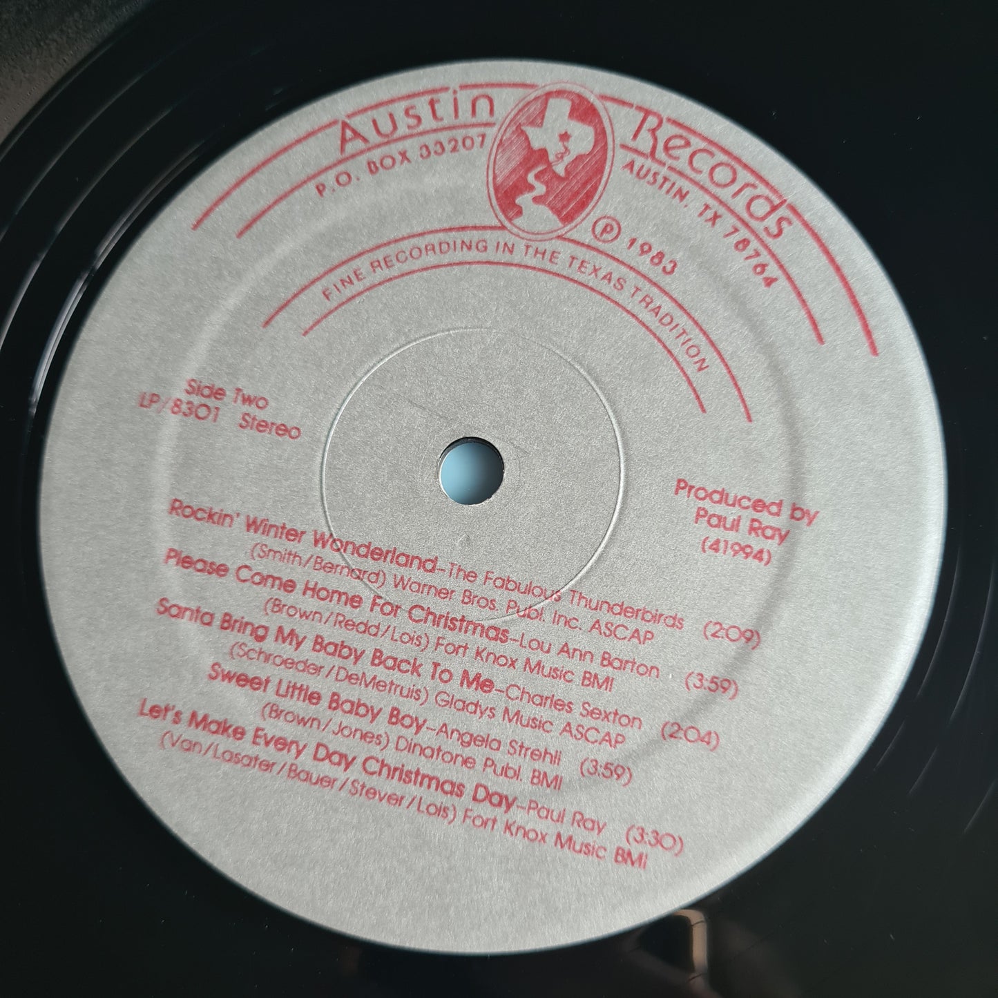 Various – An Austin Rhythm And Blues Christmas - 1983 - Vinyl Record LP (near mint) - Sound Hound Records