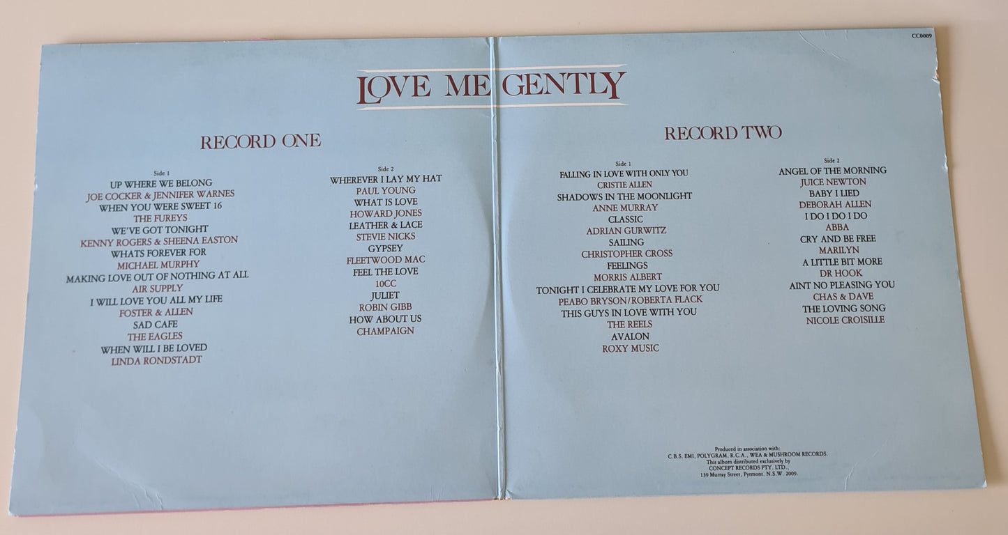 Various Artists - Love Me Gently (2 Loving Albums For The Price Of 1) - 1980's Australian Only Pressing - Vinyl Record 2LP - Sound Hound Records