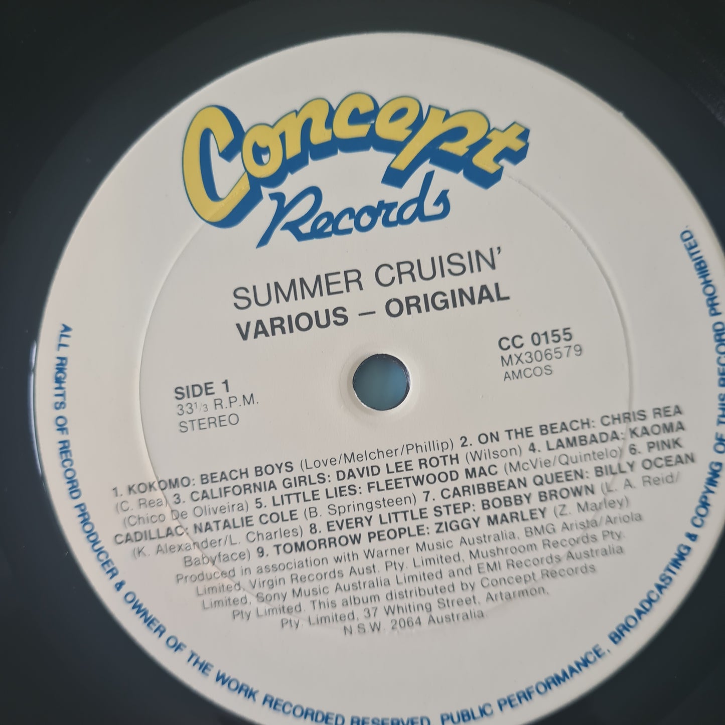 Various Artists - Summer Cruisin' - 1990 - Vinyl Record LP (RARE Australian Only Release) (near mint) - Sound Hound Records