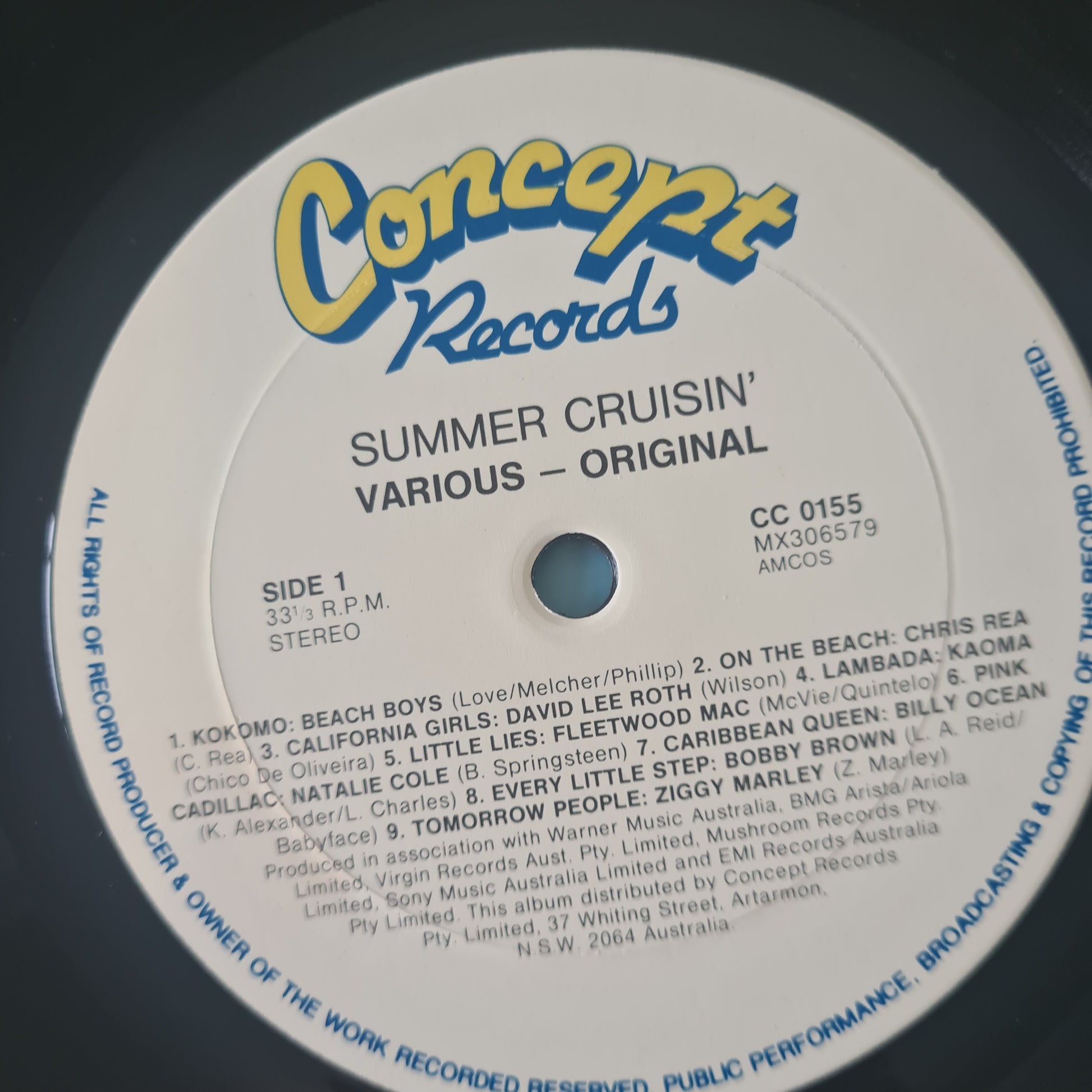 Various Artists - Summer Cruisin' - 1990 - Vinyl Record LP (RARE Australian Only Release) (near mint) - Sound Hound Records
