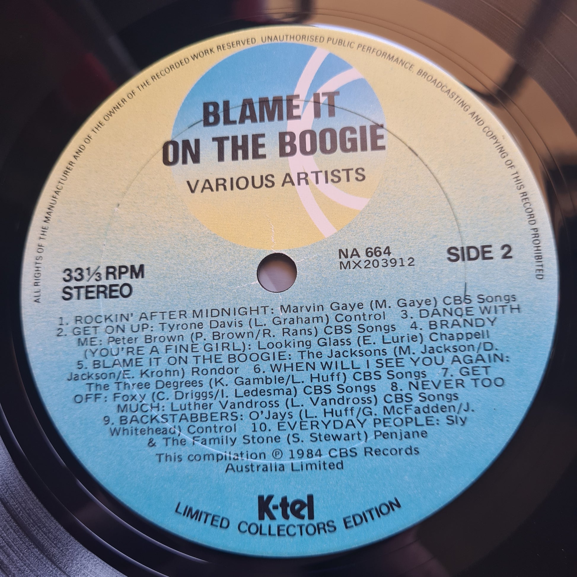 Various Artists/Hits Album - Blame It On The Boogie - 1979 - Vinyl Record LP (AUSTRALIAN ONLY PRESSING) - Sound Hound Records