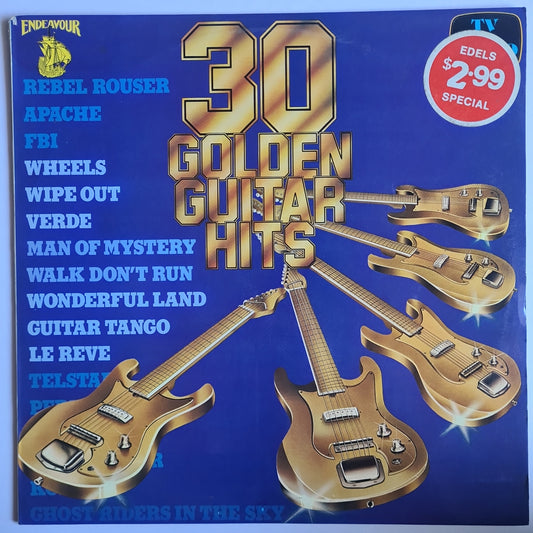 Various Artists/Hits album - 30 Golden Guitar Hits - 1980 - Vinyl Record LP - Sound Hound Records