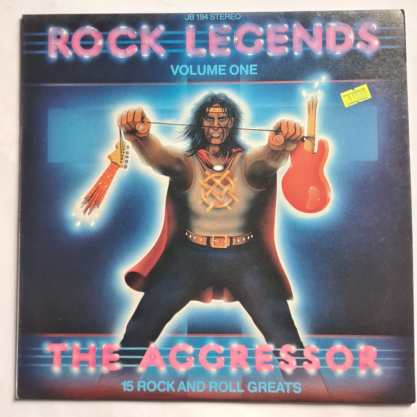 Various Artists (KISS,Thin Lizzy,Toto, etc) – Rock Legends Volume One : The Aggressor - 1985 - Vinyl Record LP - Sound Hound Records