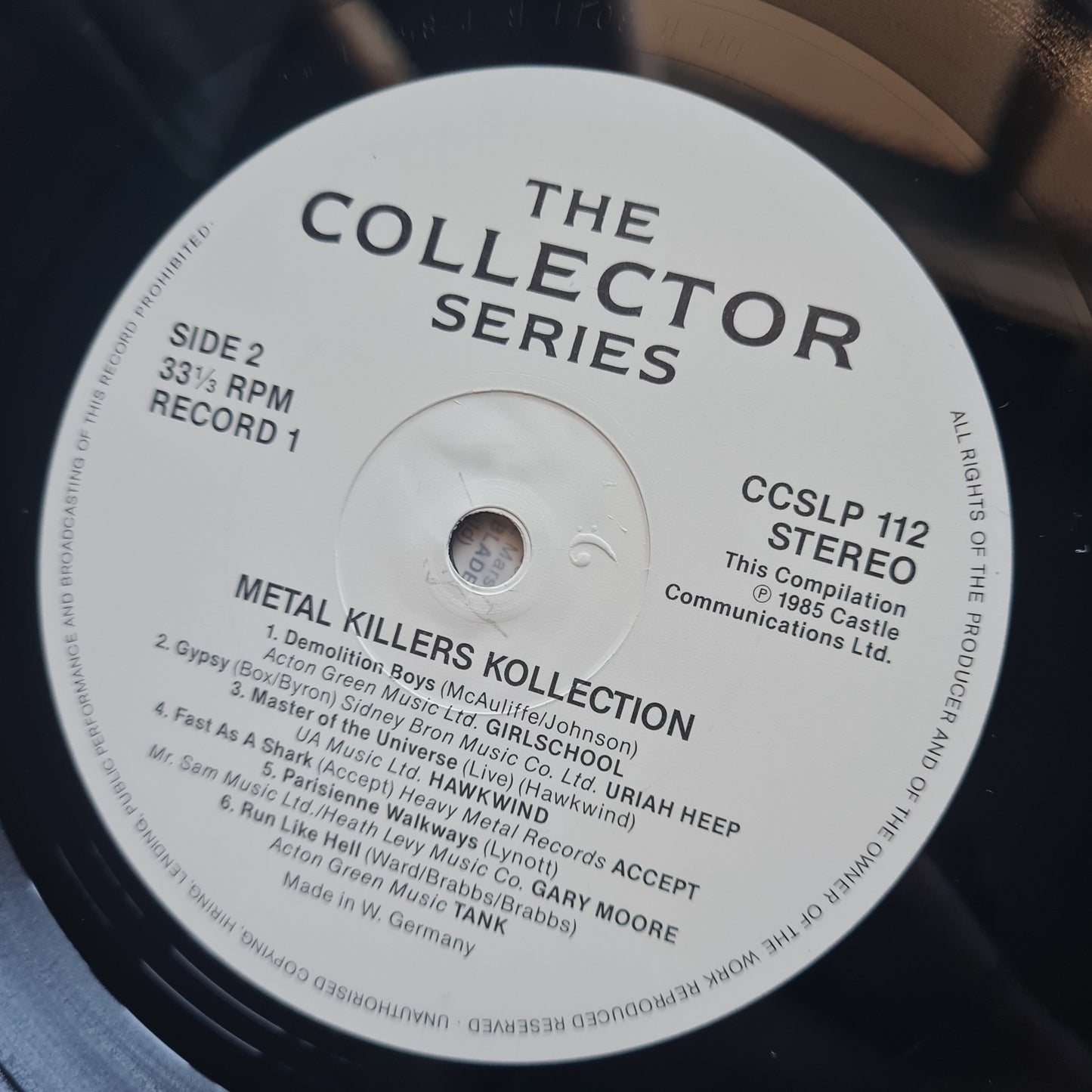 Various Artists – Metal Killers Kollection - 1985 - Vinyl Record 2LP - Sound Hound Records