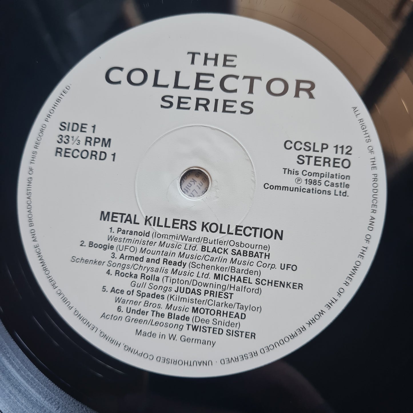 Various Artists – Metal Killers Kollection - 1985 - Vinyl Record 2LP - Sound Hound Records