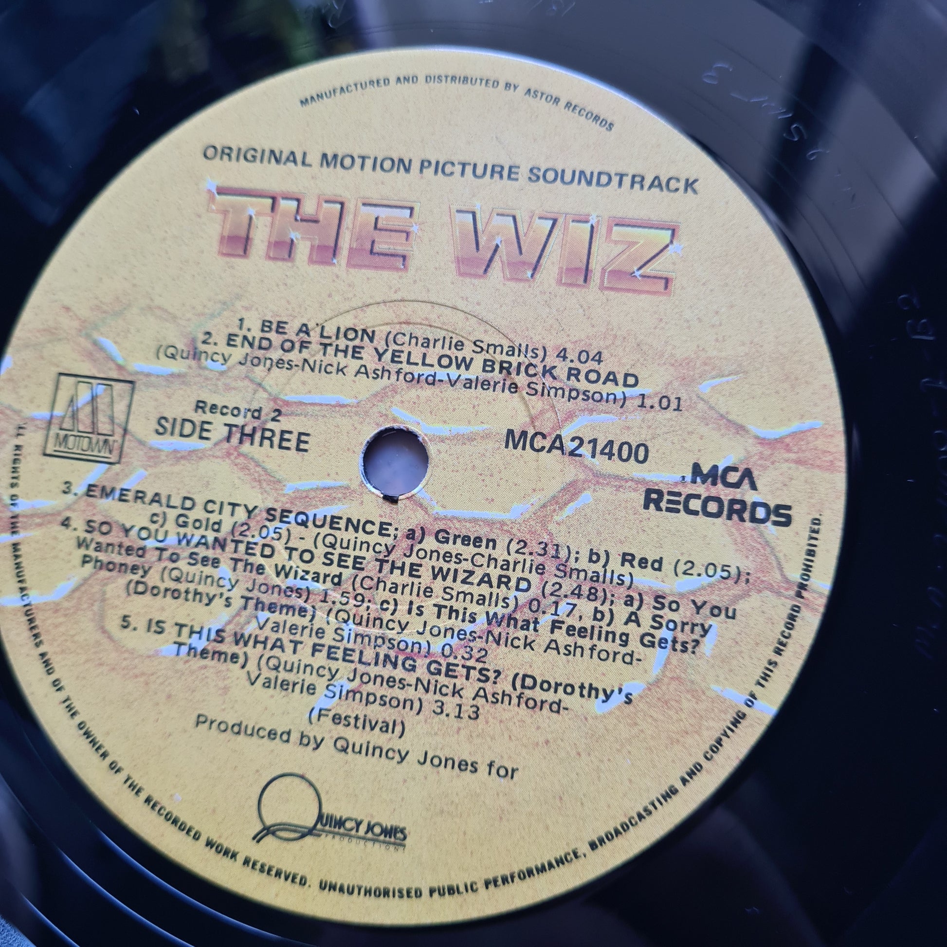 Various Artists (Michael Jackson, Diana Ross) – The Wiz (Original Motion Picture Soundtrack) - 1978 - Vinyl Record 2LP - Sound Hound Records