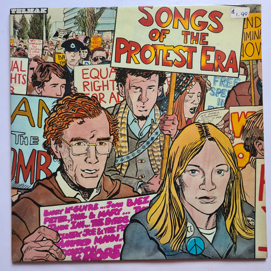 Various Artists – Songs Of The Protest Era- 1981 - Vinyl Record LP - Sound Hound Records