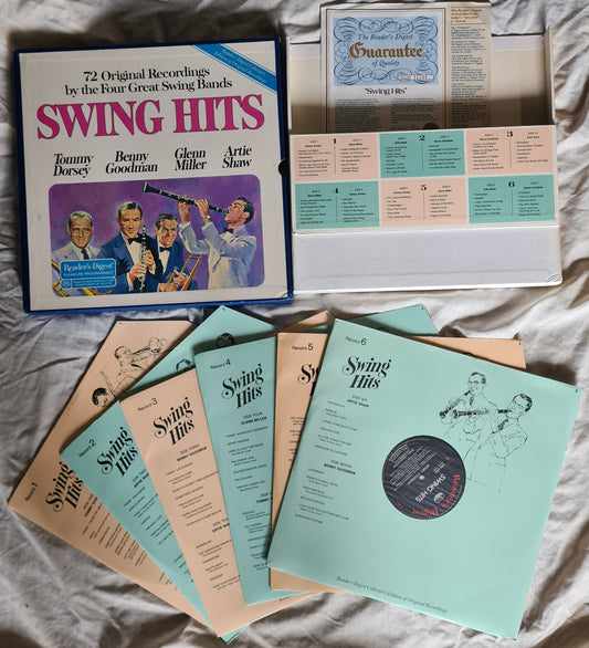 Various Artists: – Swing Hits (Tommy Dorsey, Benny Goodman, Glenn Miller, Artie Shaw) - 6 LP Vinyl Record BOX SET - Sound Hound Records