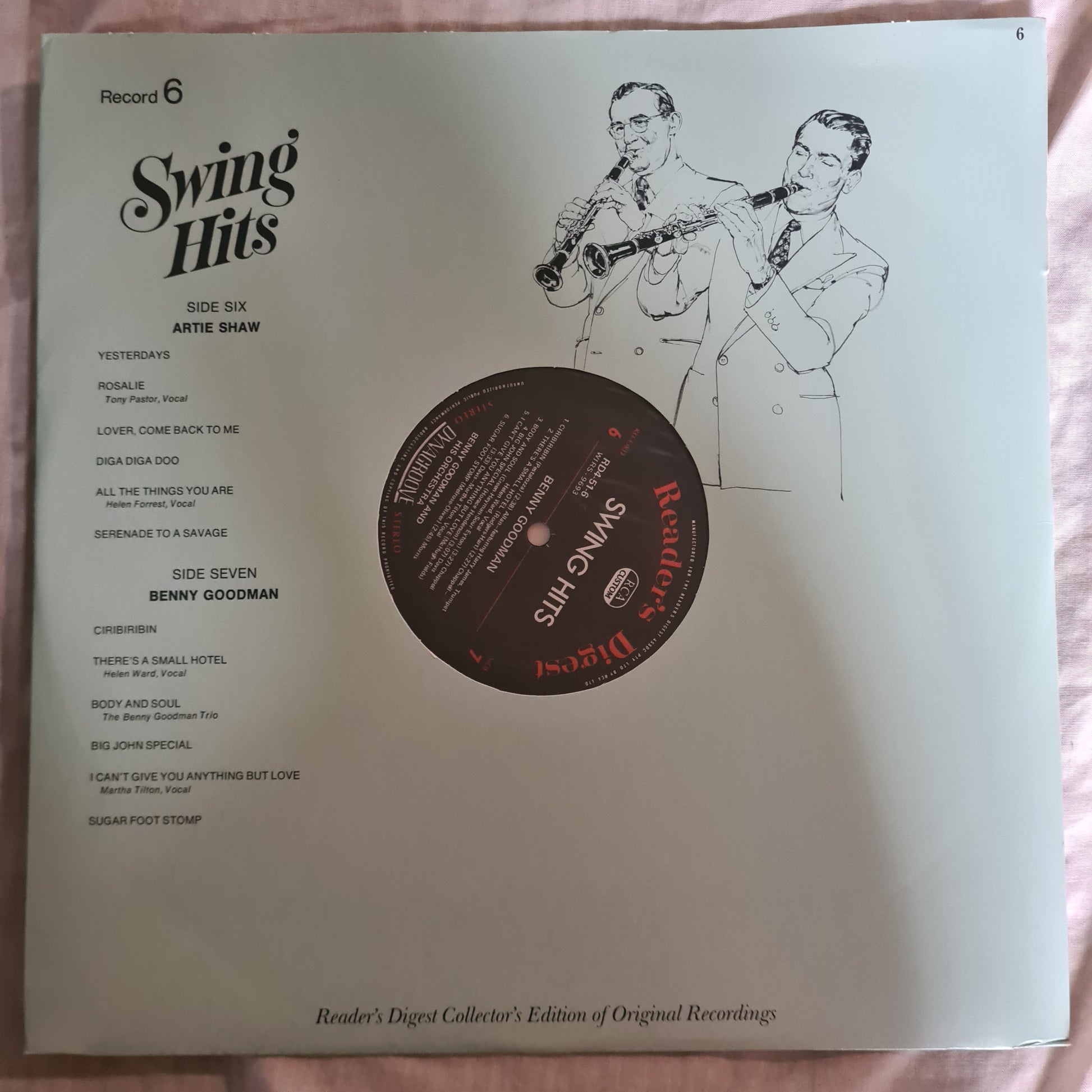 Various Artists: – Swing Hits (Tommy Dorsey, Benny Goodman, Glenn Miller, Artie Shaw) - 6 LP Vinyl Record BOX SET - Sound Hound Records