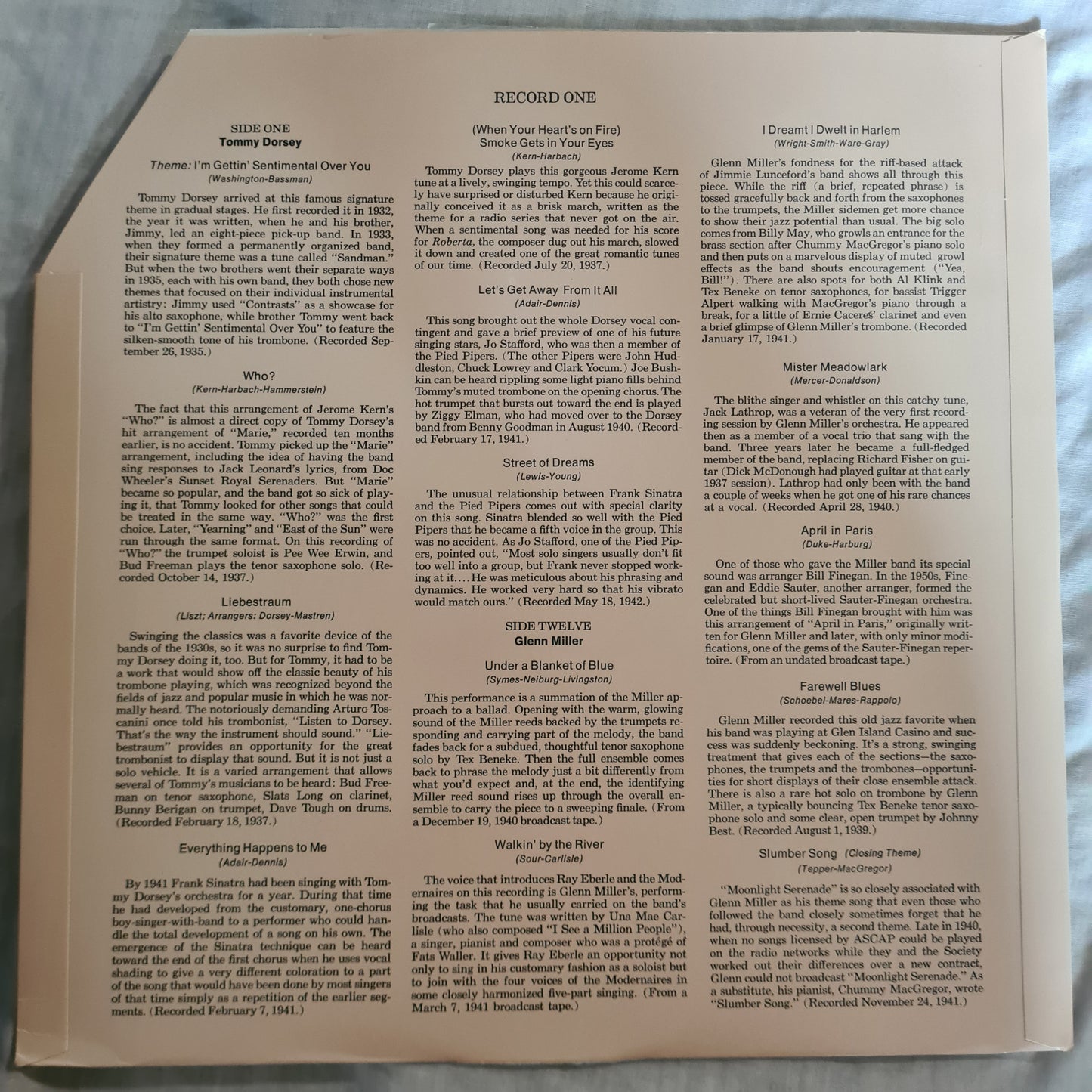 Various Artists: – Swing Hits (Tommy Dorsey, Benny Goodman, Glenn Miller, Artie Shaw) - 6 LP Vinyl Record BOX SET - Sound Hound Records