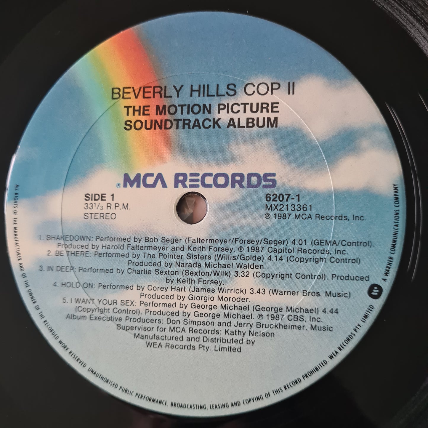 Various – Beverly Hills Cop II (The Motion Picture Soundtrack Album) - 1987 - Vinyl Record LP (near mint) - Sound Hound Records