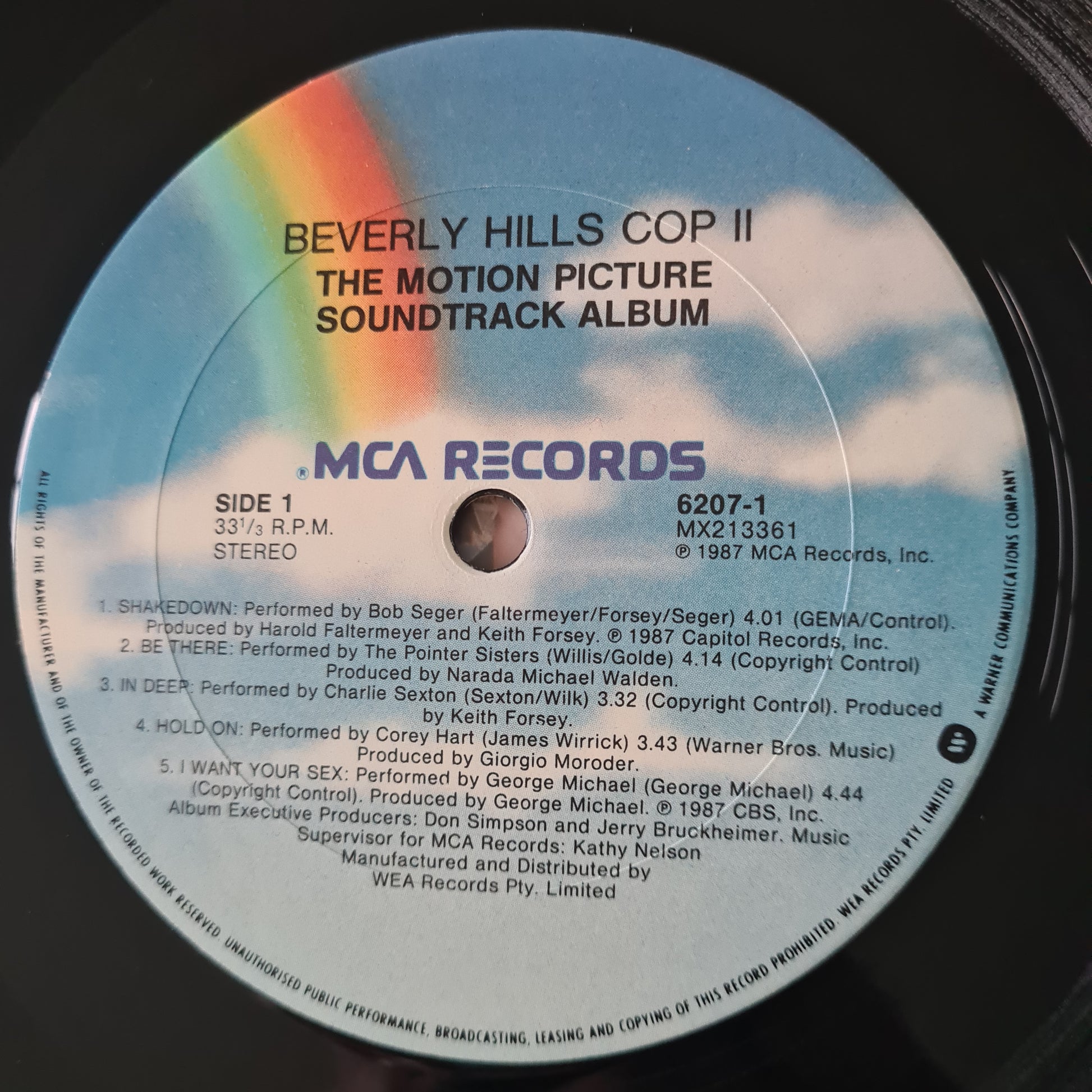 Various – Beverly Hills Cop II (The Motion Picture Soundtrack Album) - 1987 - Vinyl Record LP (near mint) - Sound Hound Records