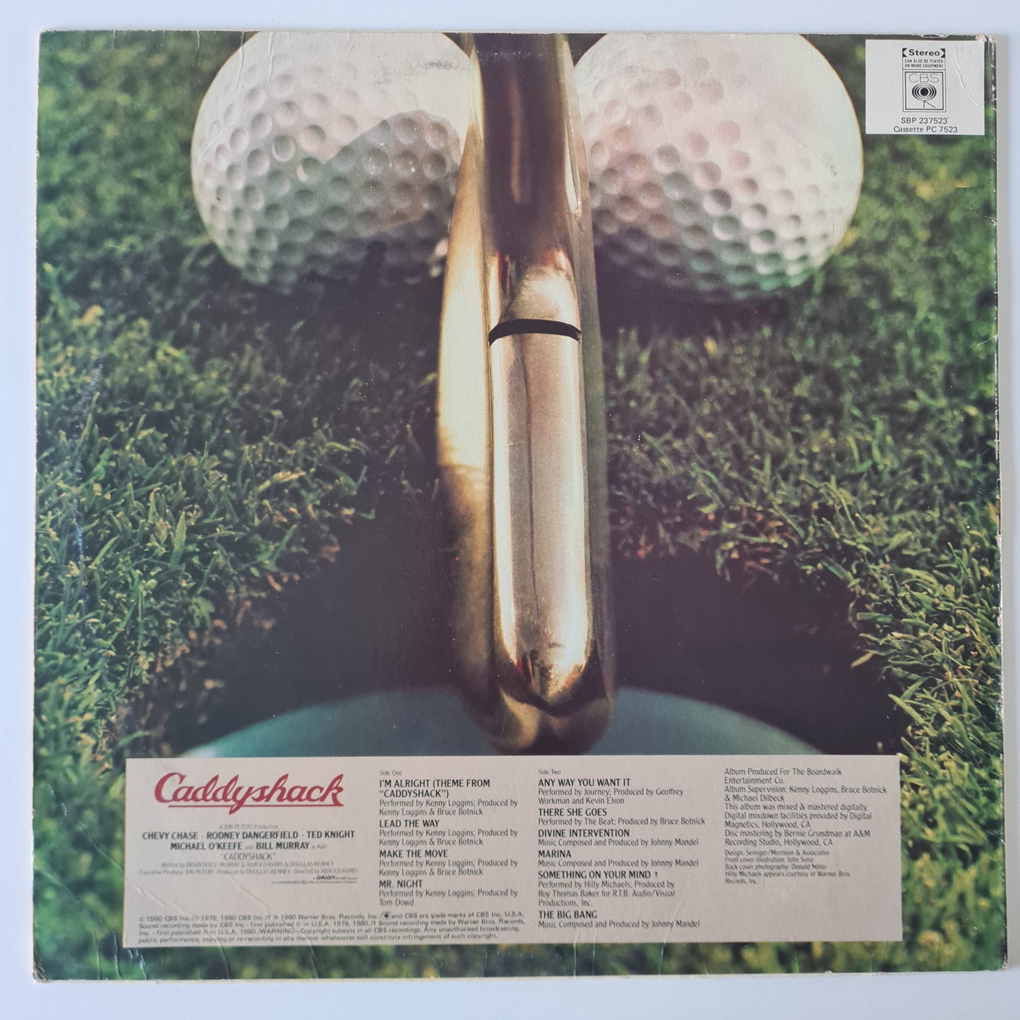 Various – Caddyshack: Music From The Motion Picture Soundtrack- 1980 - Vinyl Record LP - Sound Hound Records