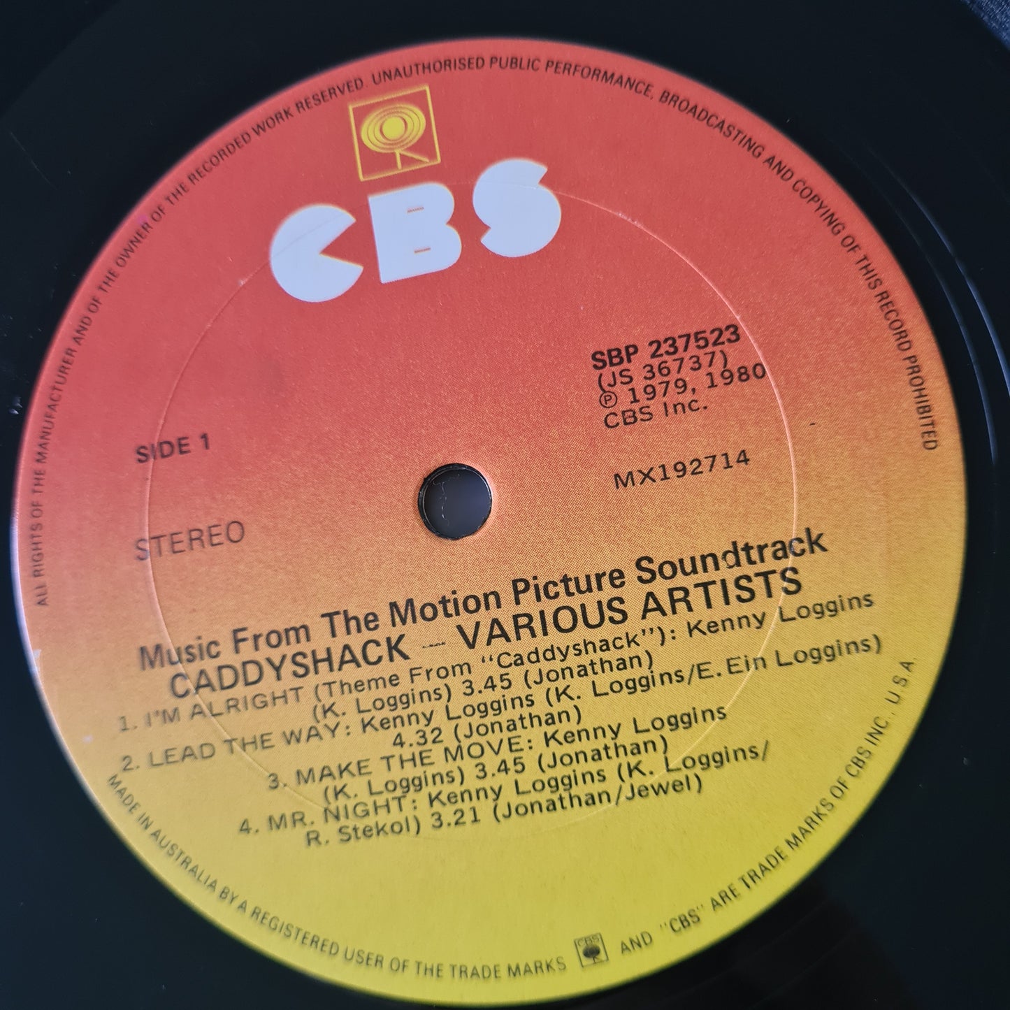 Various – Caddyshack: Music From The Motion Picture Soundtrack- 1980 - Vinyl Record LP - Sound Hound Records