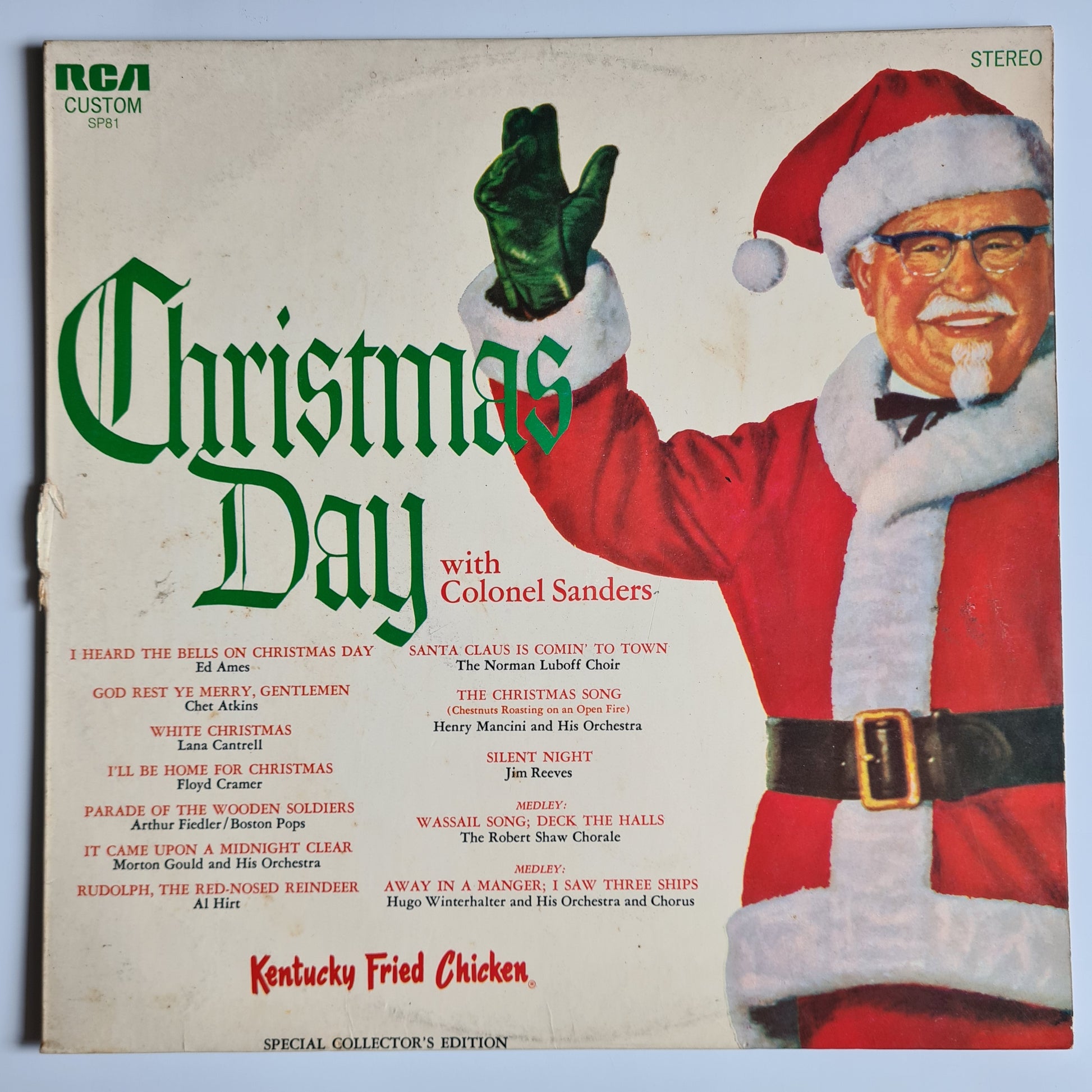 Various – Christmas Day With Colonel Sanders - 1968 (Australian Pressing) - Vinyl Record LP - Sound Hound Records