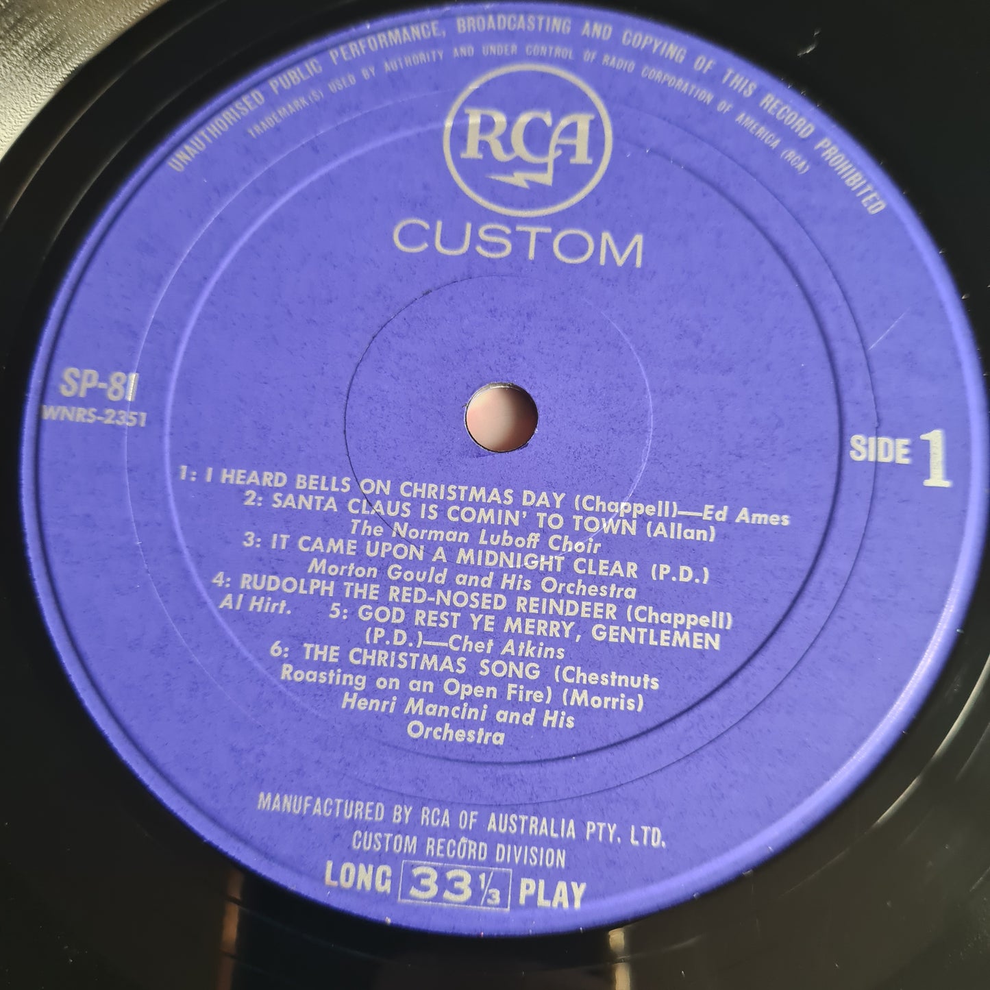 Various – Christmas Day With Colonel Sanders - 1968 (Australian Pressing) - Vinyl Record LP - Sound Hound Records