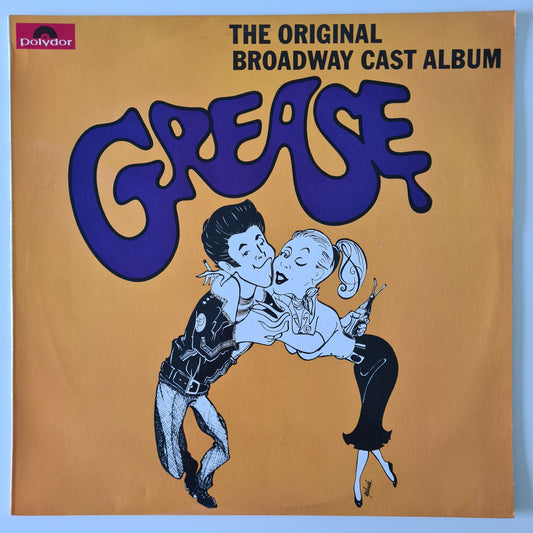 Various – Grease: The Original Broadway Cast Album - 1972 - Vinyl Record LP - Sound Hound Records
