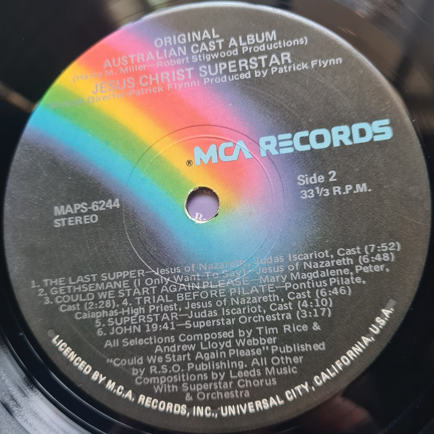 Various – Jesus Christ Superstar (Original Australian Cast Recording) - 1972 (1973 repress) - Vinyl Record LP - Sound Hound Records