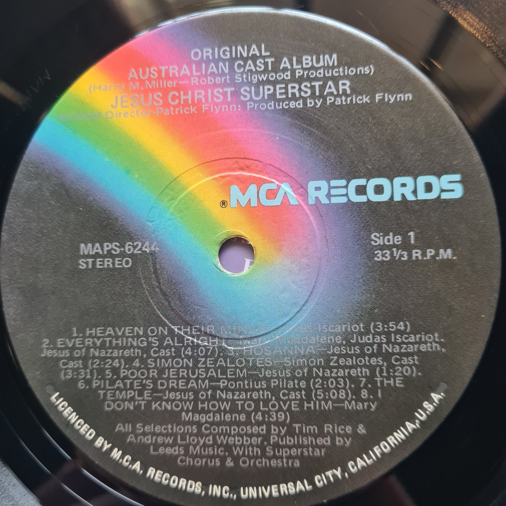 Various – Jesus Christ Superstar (Original Australian Cast Recording) - 1972 (1973 repress) - Vinyl Record LP - Sound Hound Records