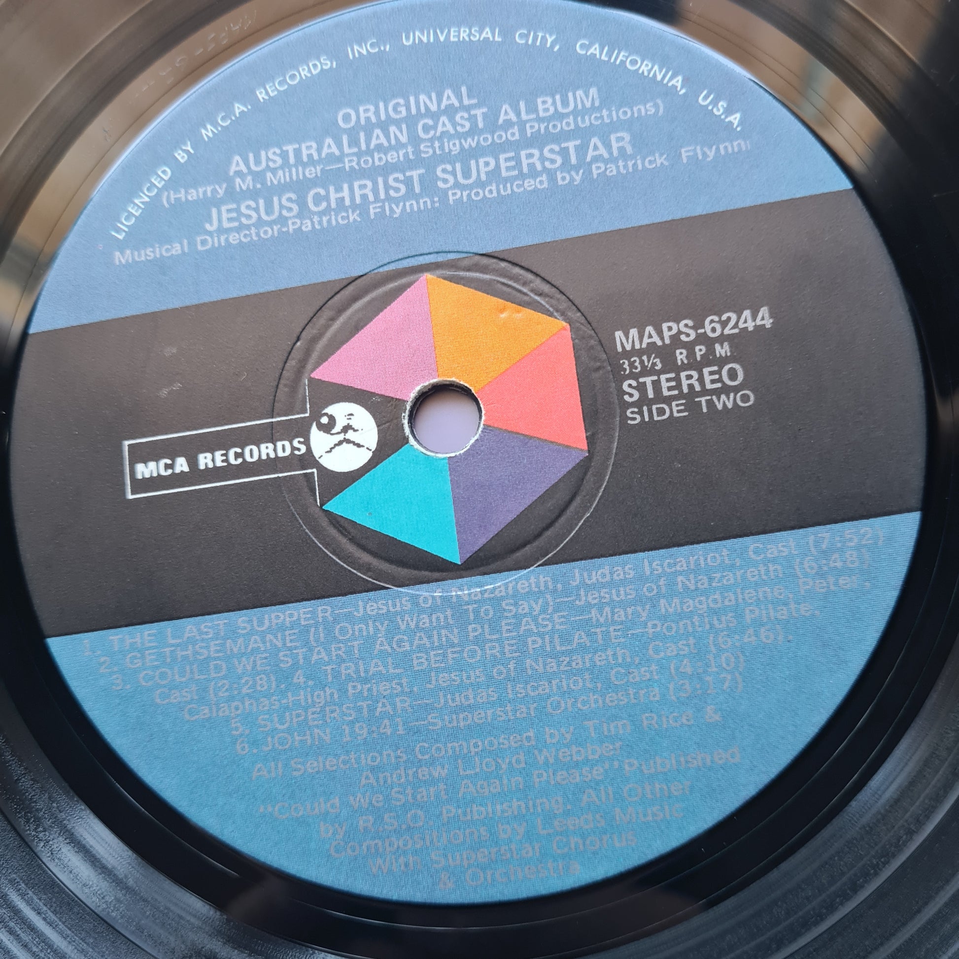 Various – Jesus Christ Superstar (Original Australian Cast Recording) - 1972 (1st Pressing) - Vinyl Record LP - Sound Hound Records