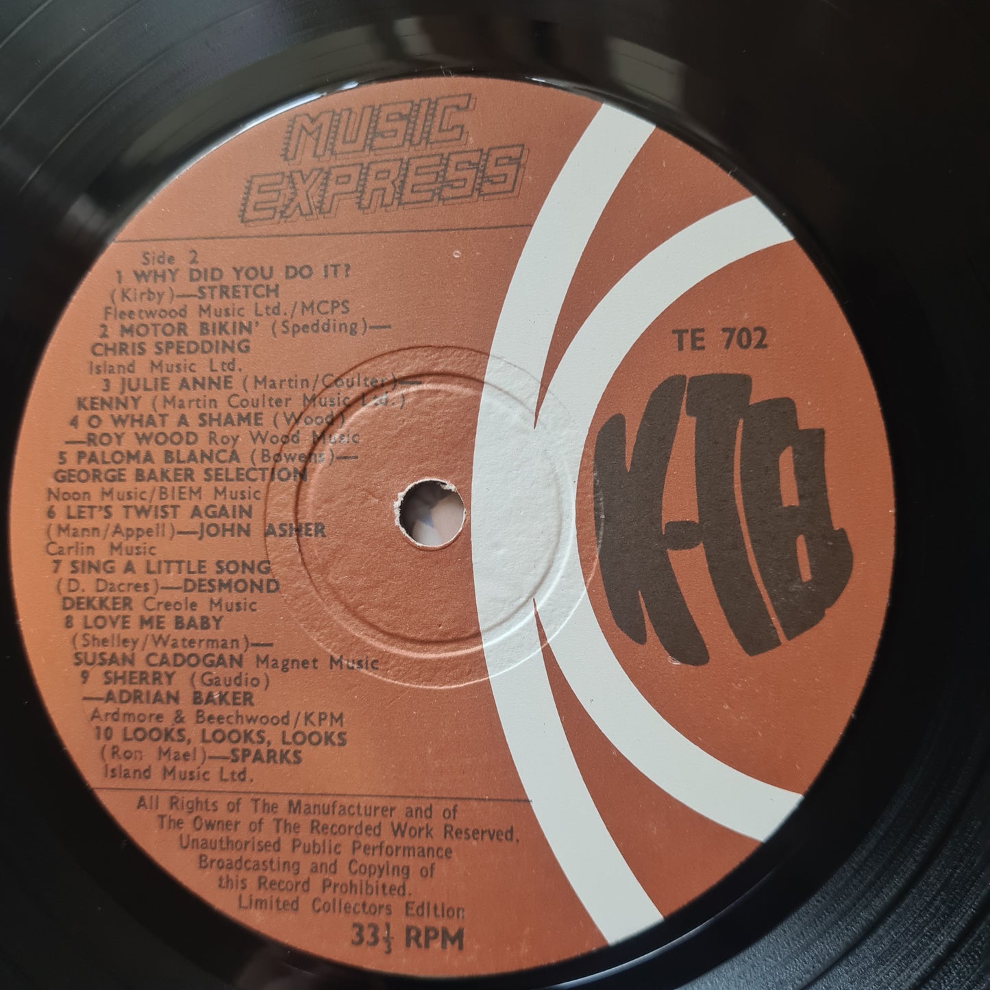Various – K Tel's Music Express - 1975 - Vinyl Record LP (near mint) - Sound Hound Records