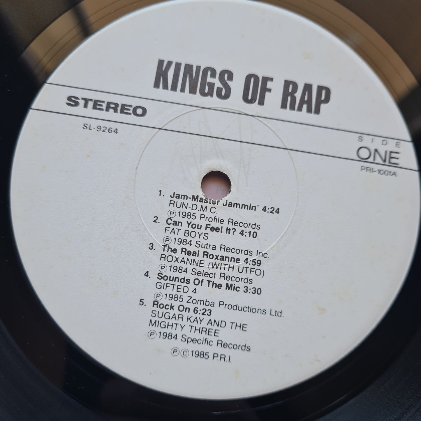 Various – Kings Of Rap (Fat Boys, Whodidni, Run DMC, etc) - 1985 - Vinyl Record LP - Sound Hound Records