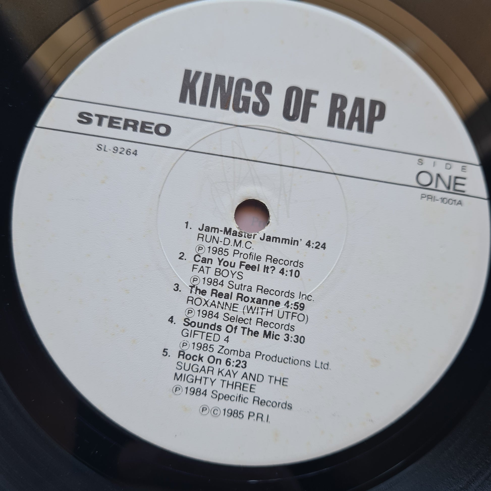 Various – Kings Of Rap (Fat Boys, Whodidni, Run DMC, etc) - 1985 - Vinyl Record LP - Sound Hound Records