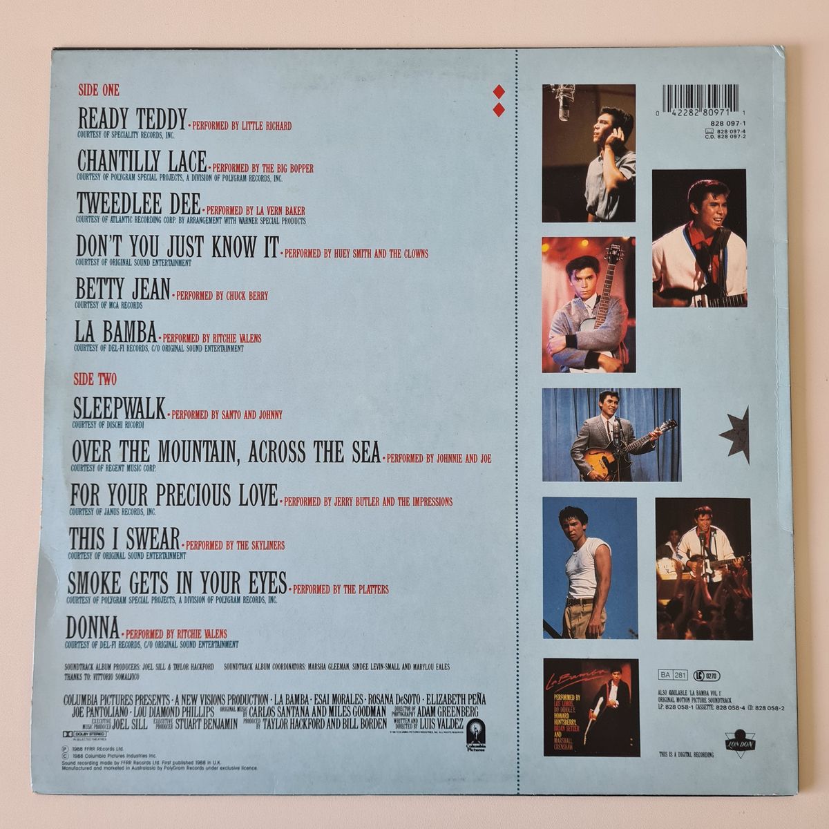 Various – La Bamba Volume 2:  More Music From The Original Motion Picture Soundtrack - 1988 - Vinyl Record LP